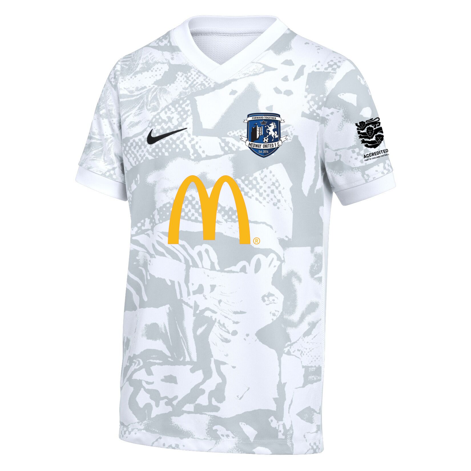 Nike Dri-FIT Precision VII Jersey - White/Black