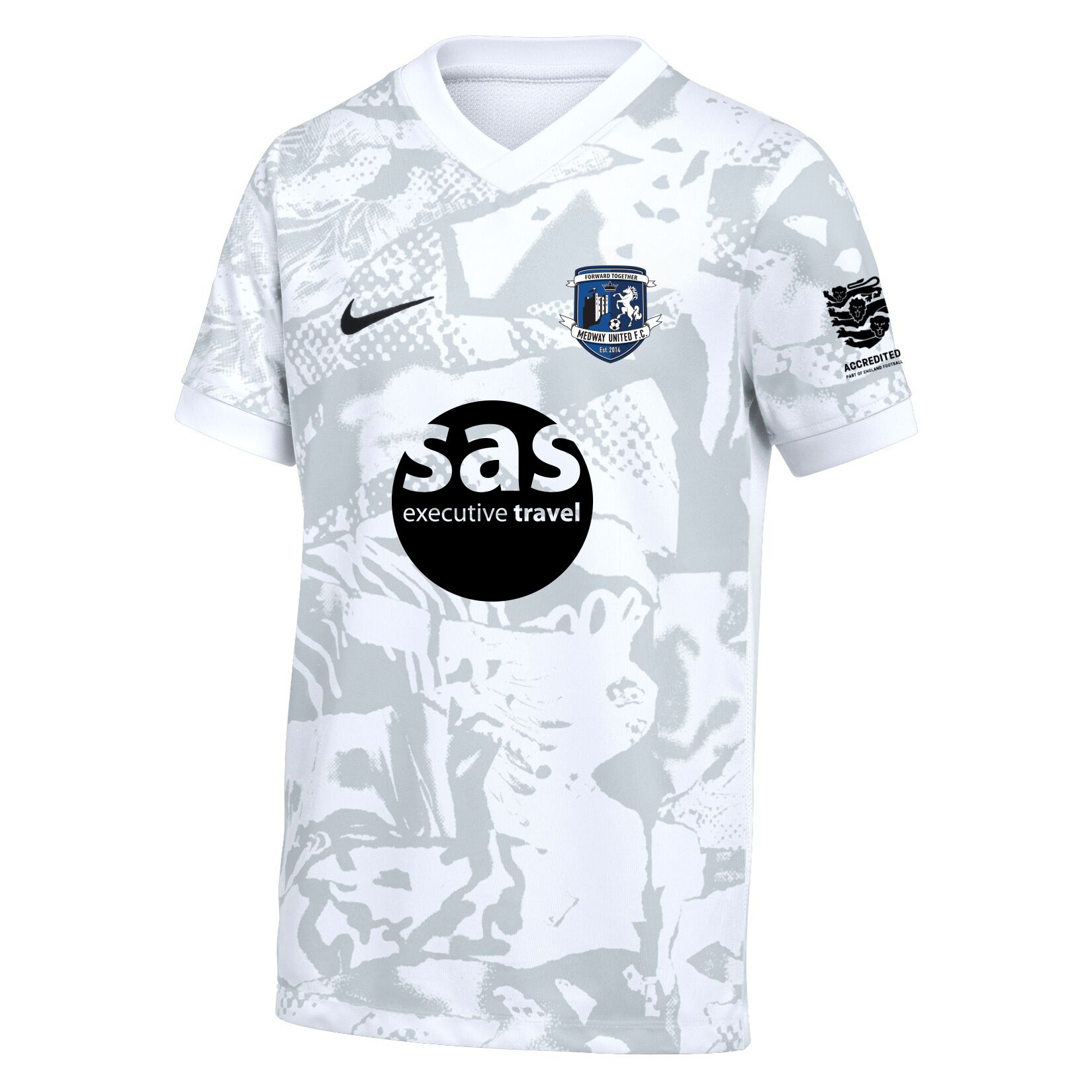 Nike Dri-FIT Precision VII Jersey - White/Black