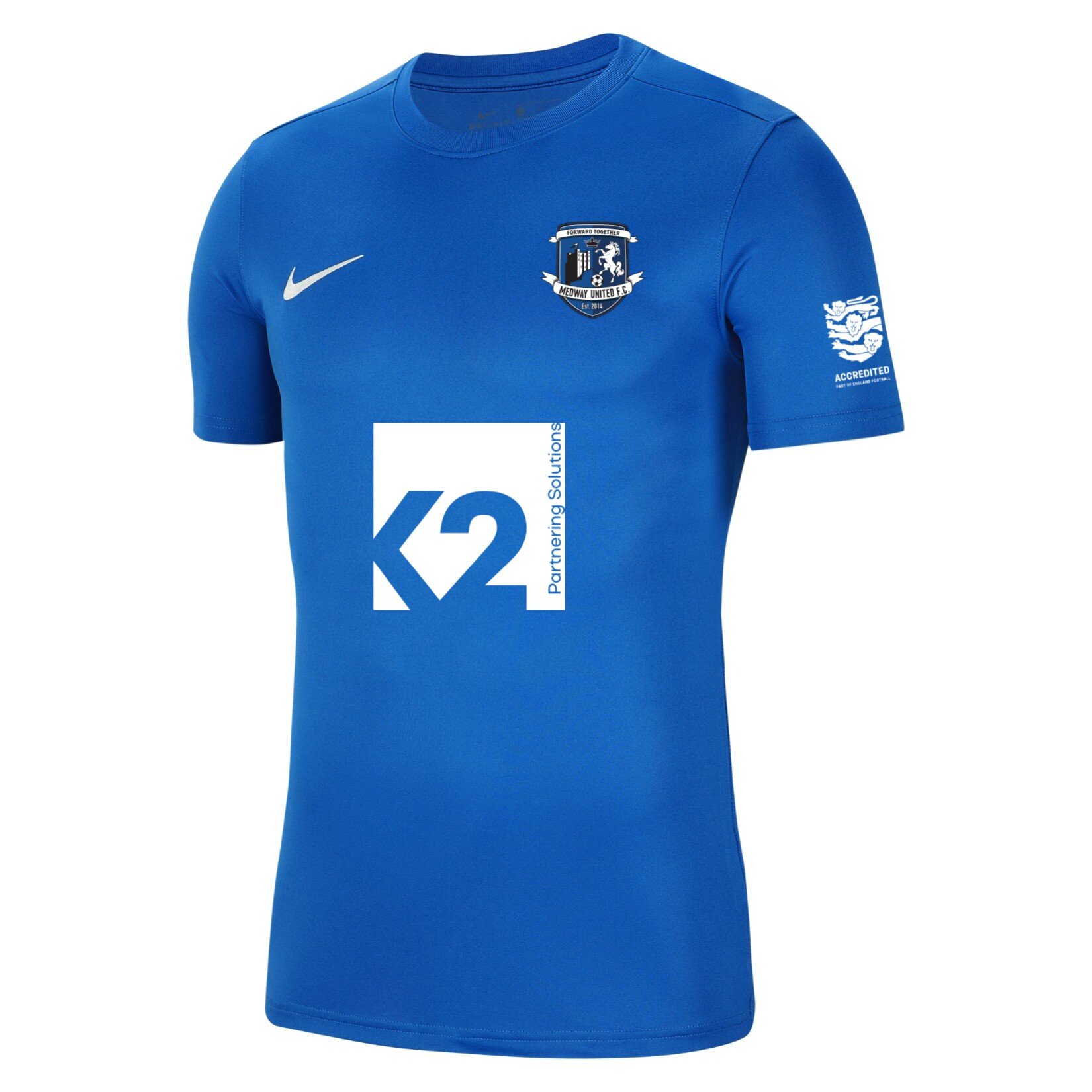 Nike Park VII Dri-FIT Short Sleeve Shirt - Royal Blue/White