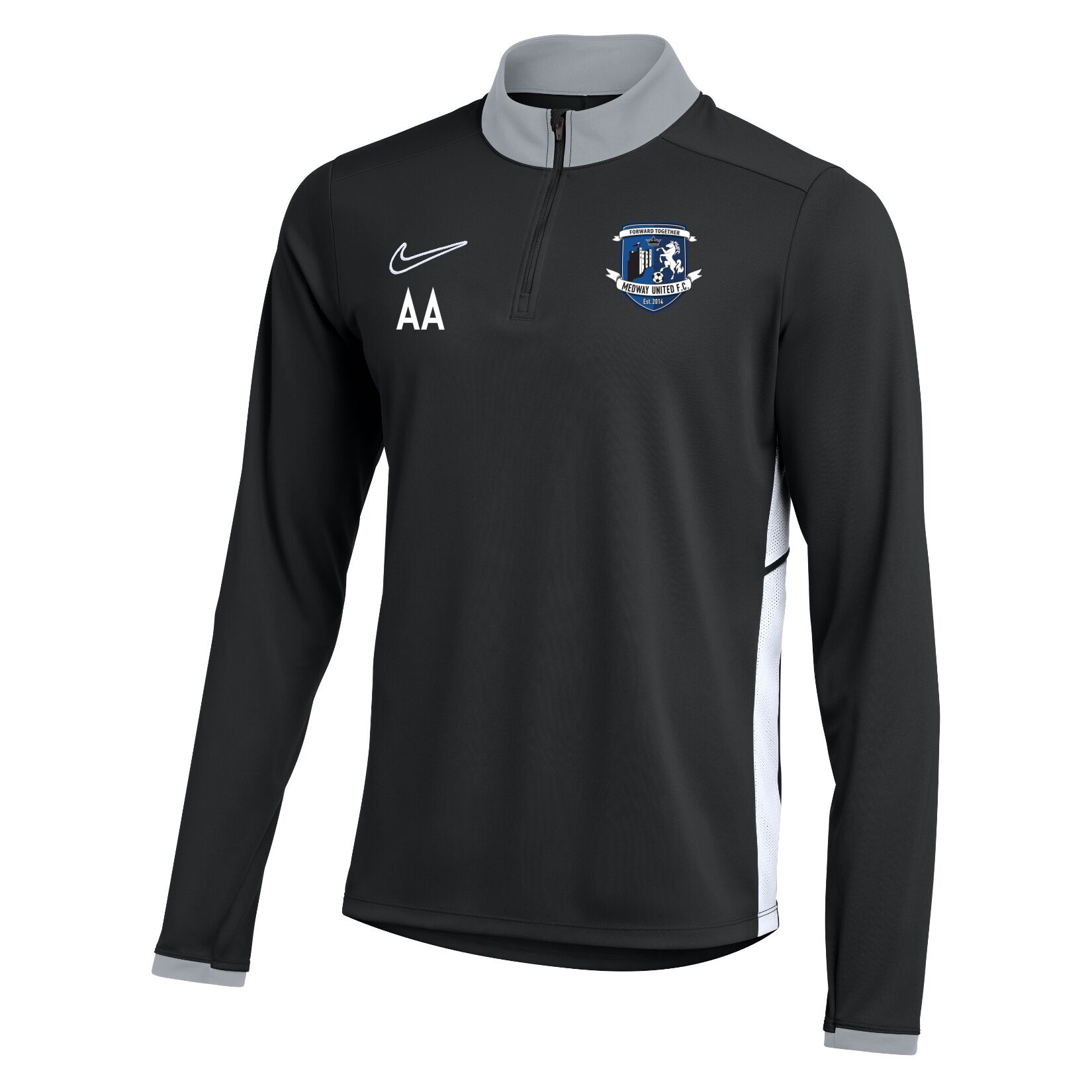 Nike Dri-FIT Academy 25 Drill Top - Black/White/White
