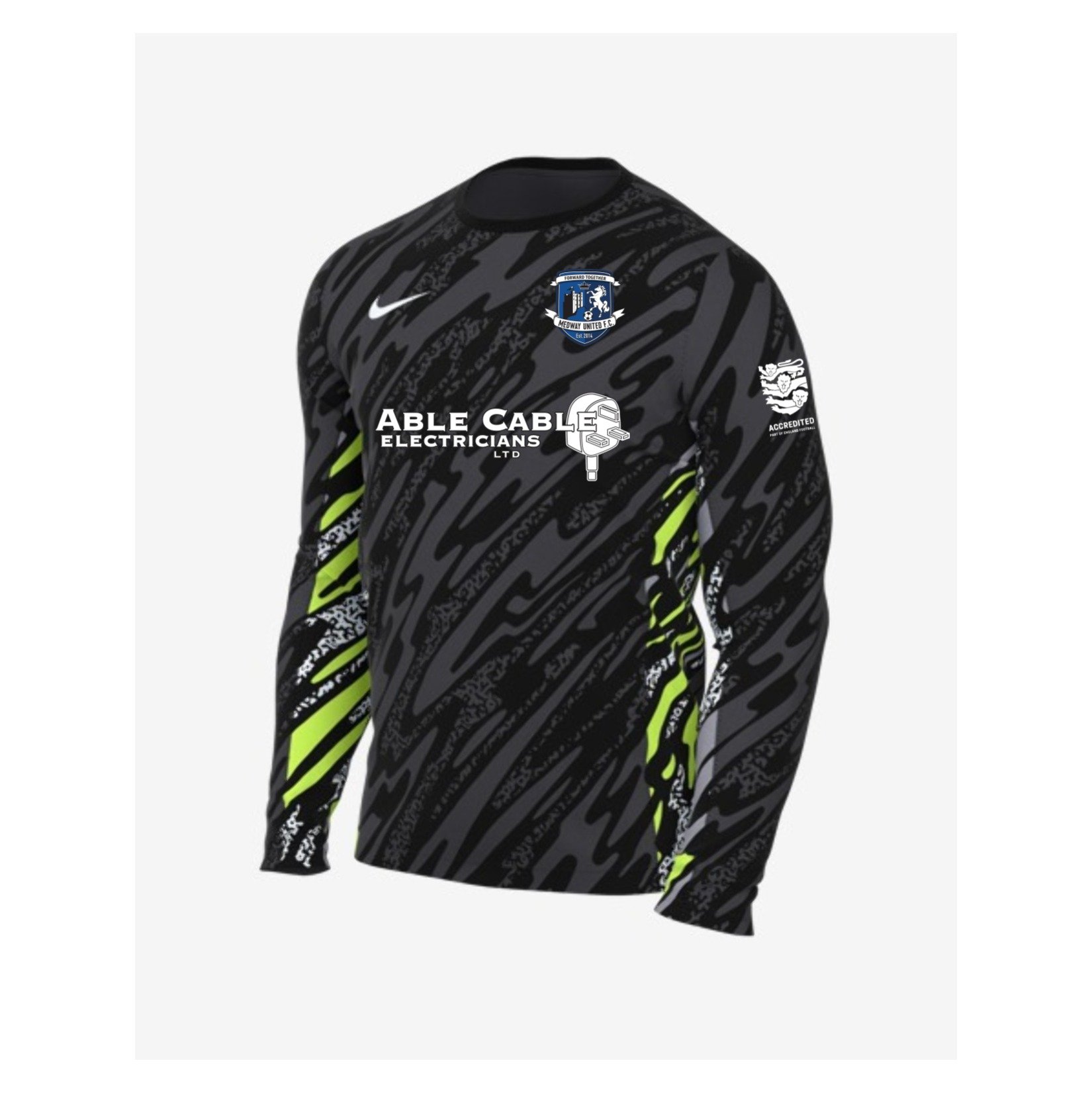 Nike Dri-Fit Gardien V Goalkeeper LS Jersey - Anthracite/Black/White