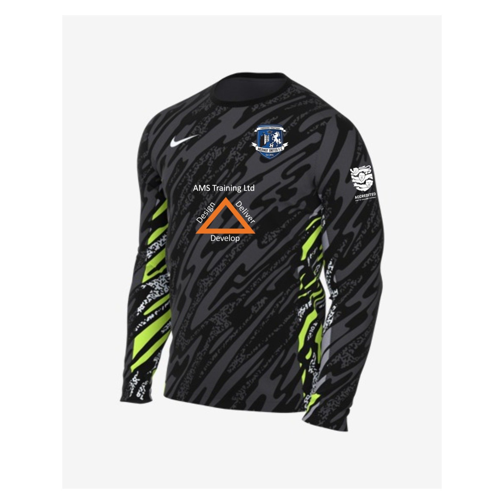 Nike Dri-Fit Gardien V Goalkeeper LS Jersey - Anthracite/Black/White