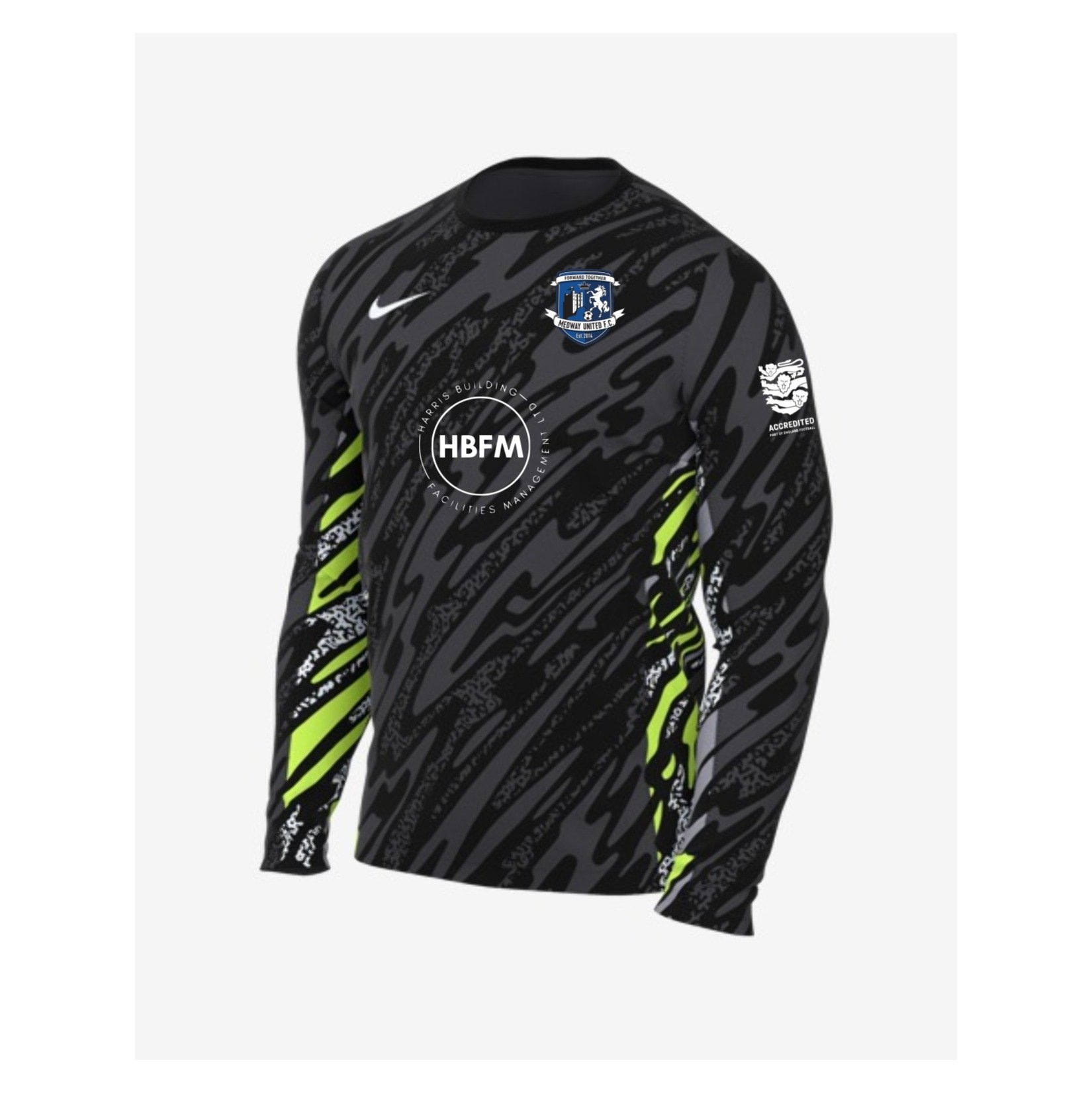 Nike Dri-Fit Gardien V Goalkeeper LS Jersey - Anthracite/Black/White