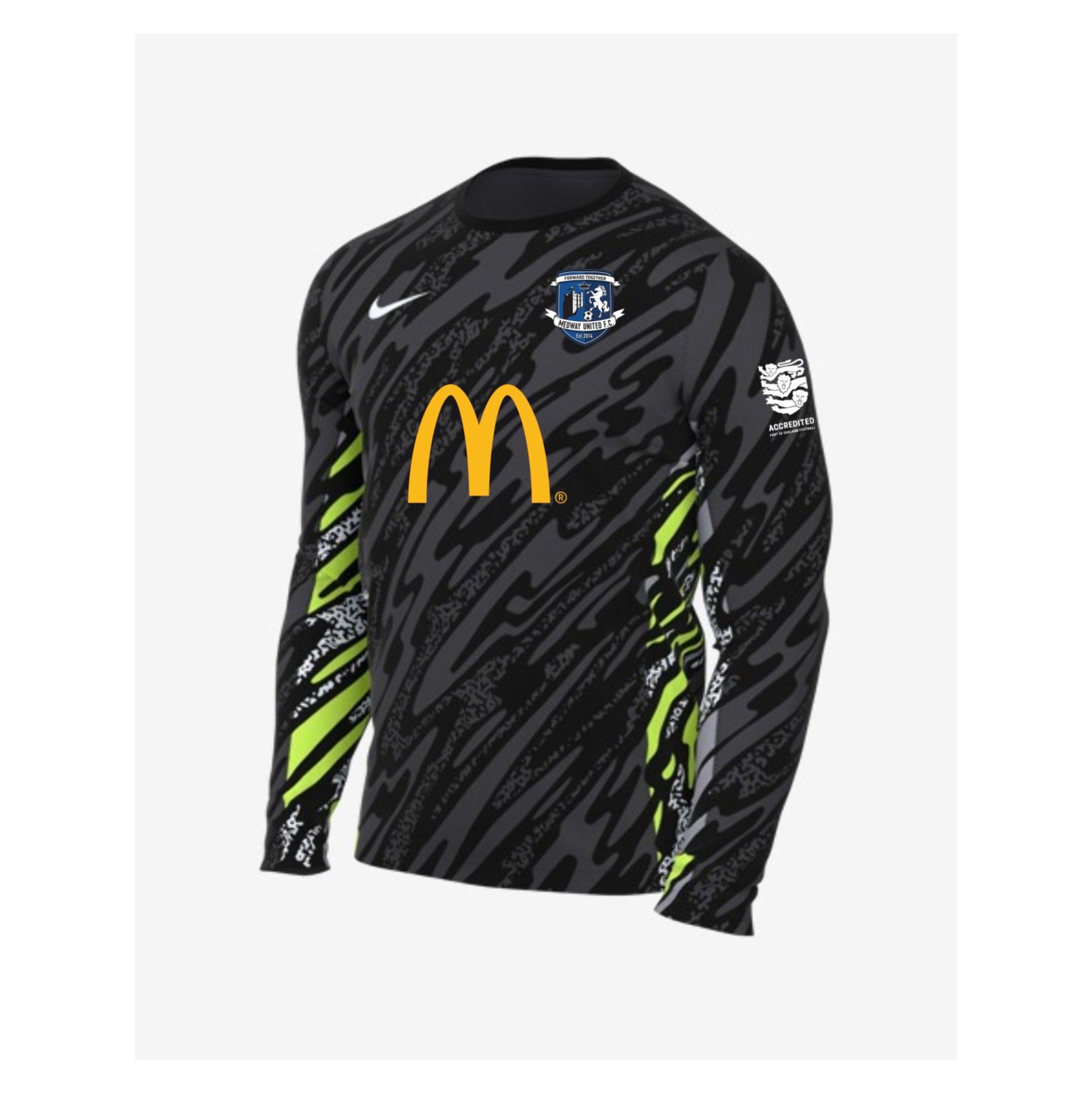 Nike Dri-Fit Gardien V Goalkeeper LS Jersey - Anthracite/Black/White