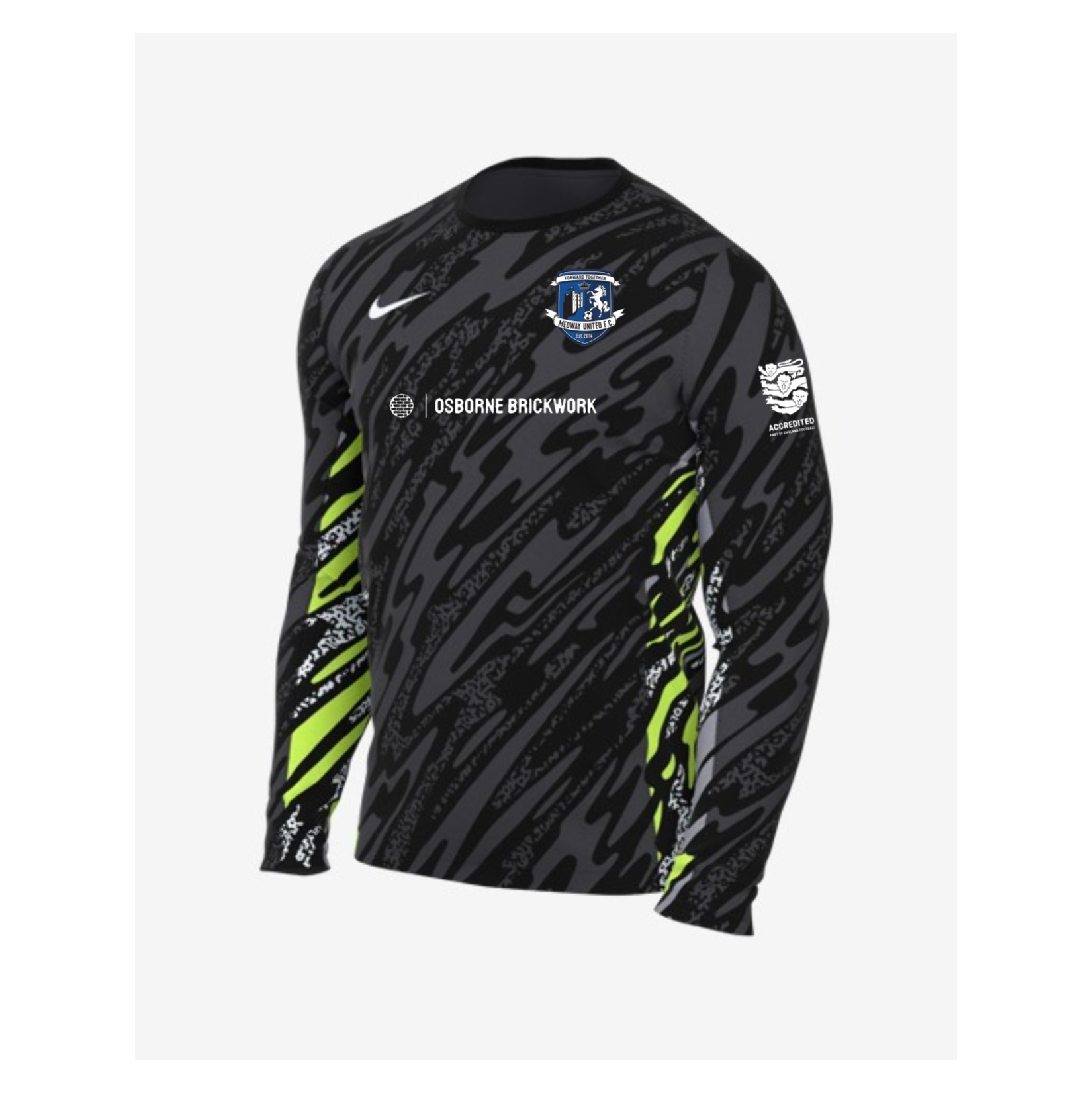 Nike Dri-Fit Gardien V Goalkeeper LS Jersey - Anthracite/Black/White