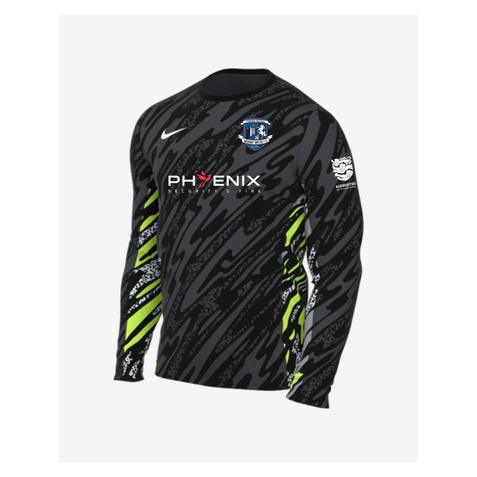 Nike Dri-Fit Gardien V Goalkeeper LS Jersey - Anthracite/Black/White