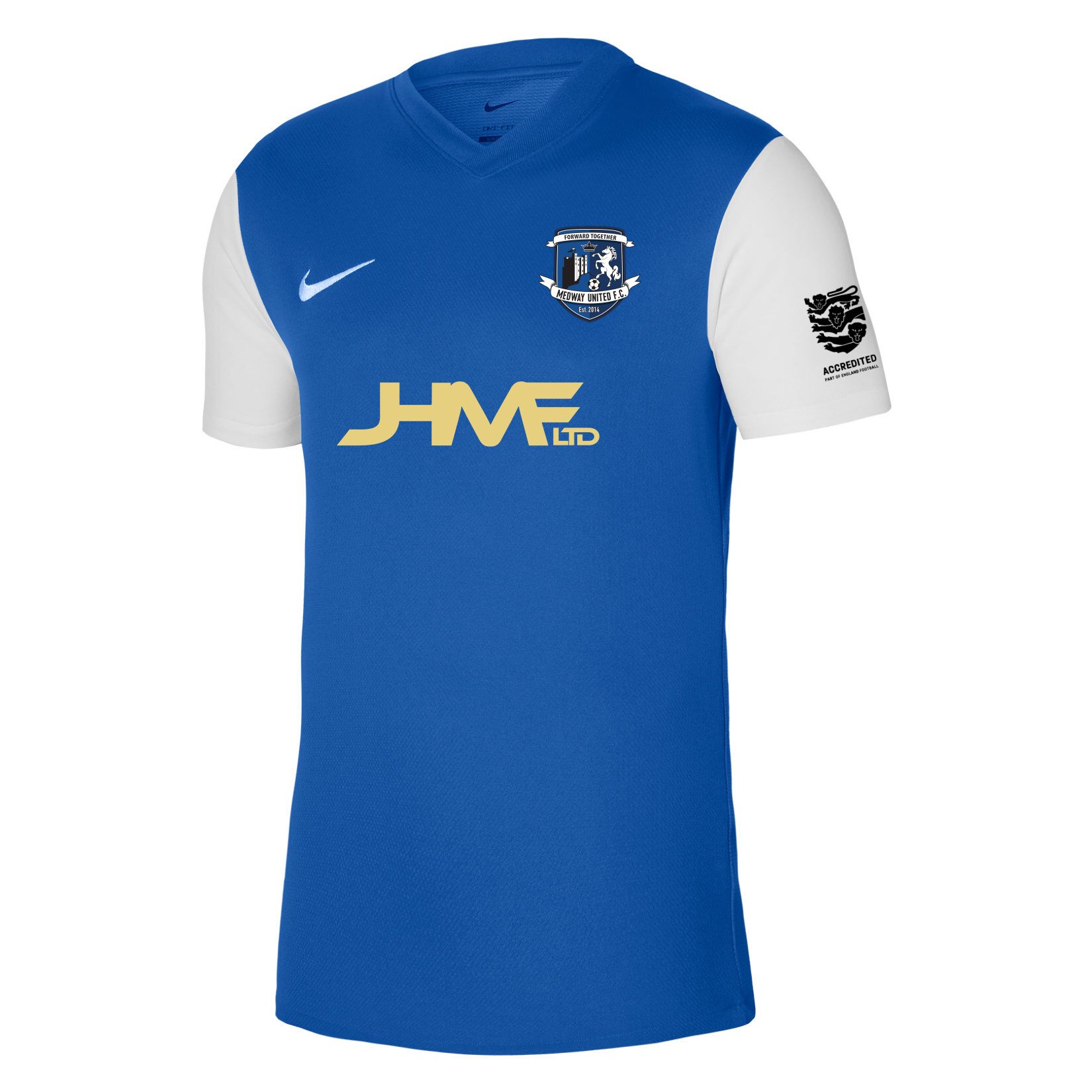 Nike Tiempo Premier 2 Short Sleeve Jersey - Royal Blue/White/White