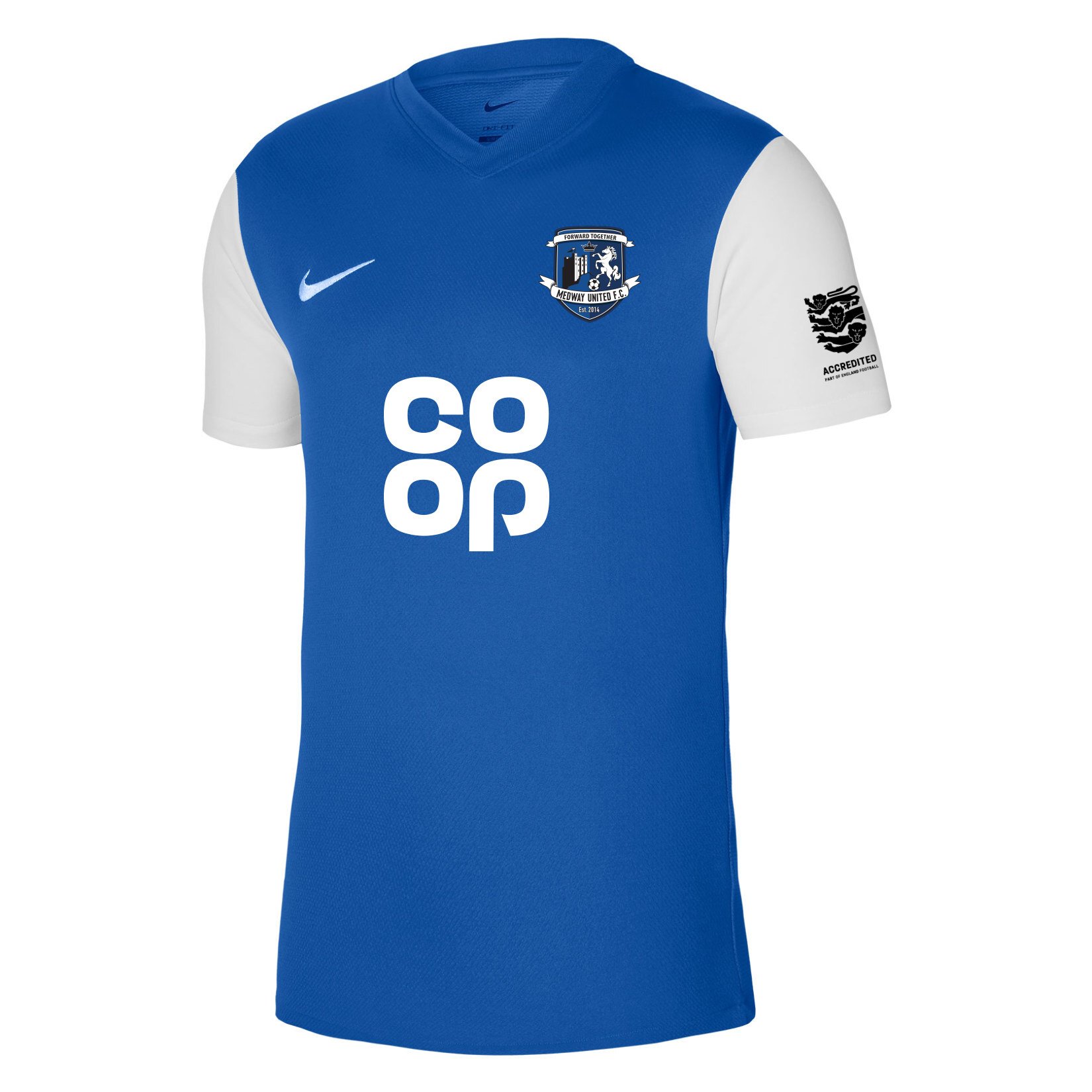 Nike Tiempo Premier 2 Short Sleeve Jersey - Royal Blue/White/White