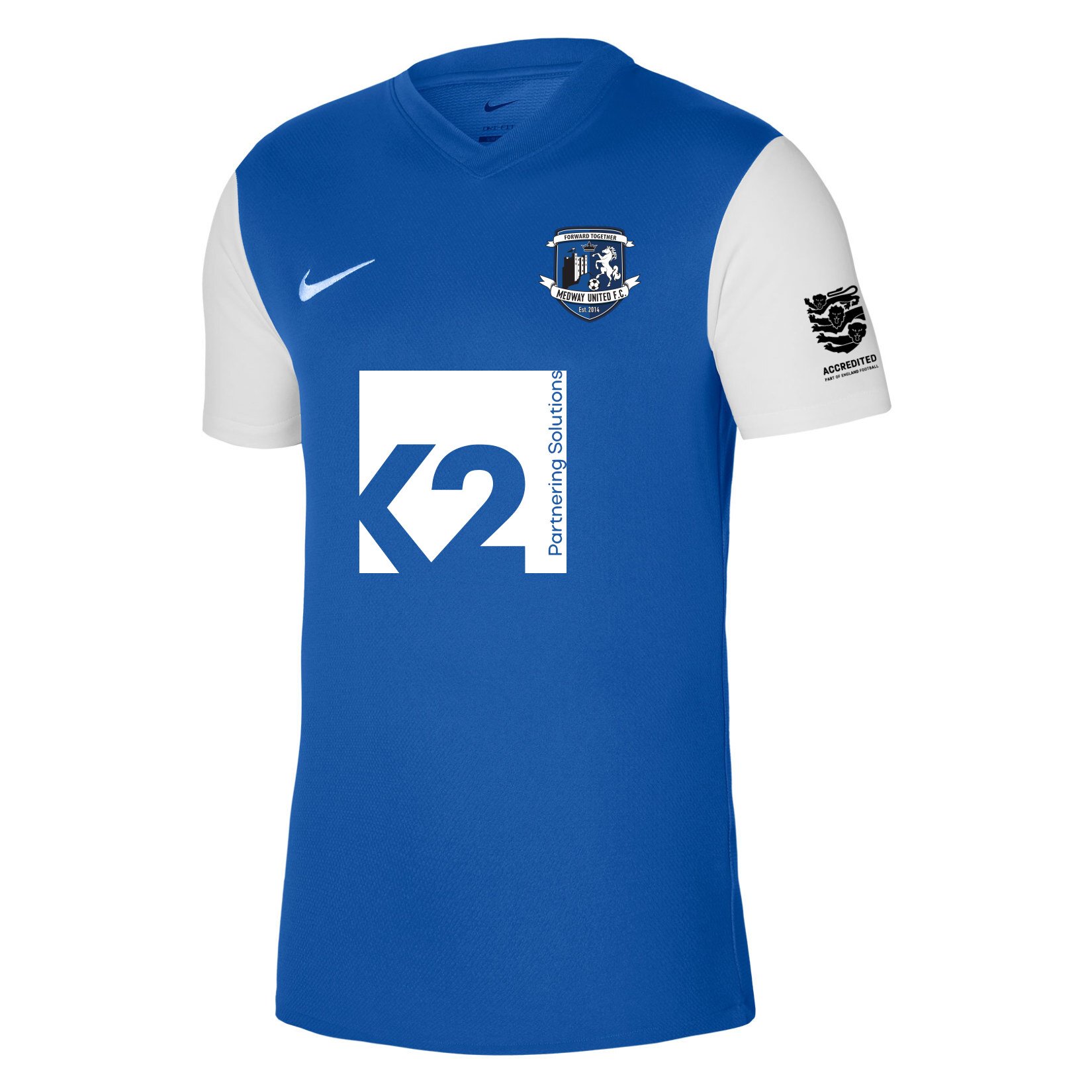 Nike Tiempo Premier 2 Short Sleeve Jersey - Royal Blue/White/White