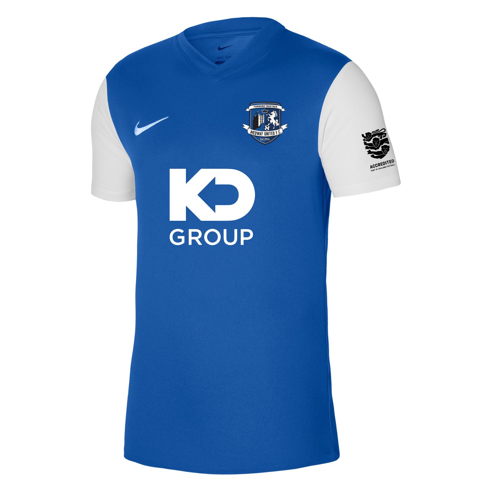 Nike Tiempo Premier 2 Short Sleeve Jersey - Royal Blue/White/White