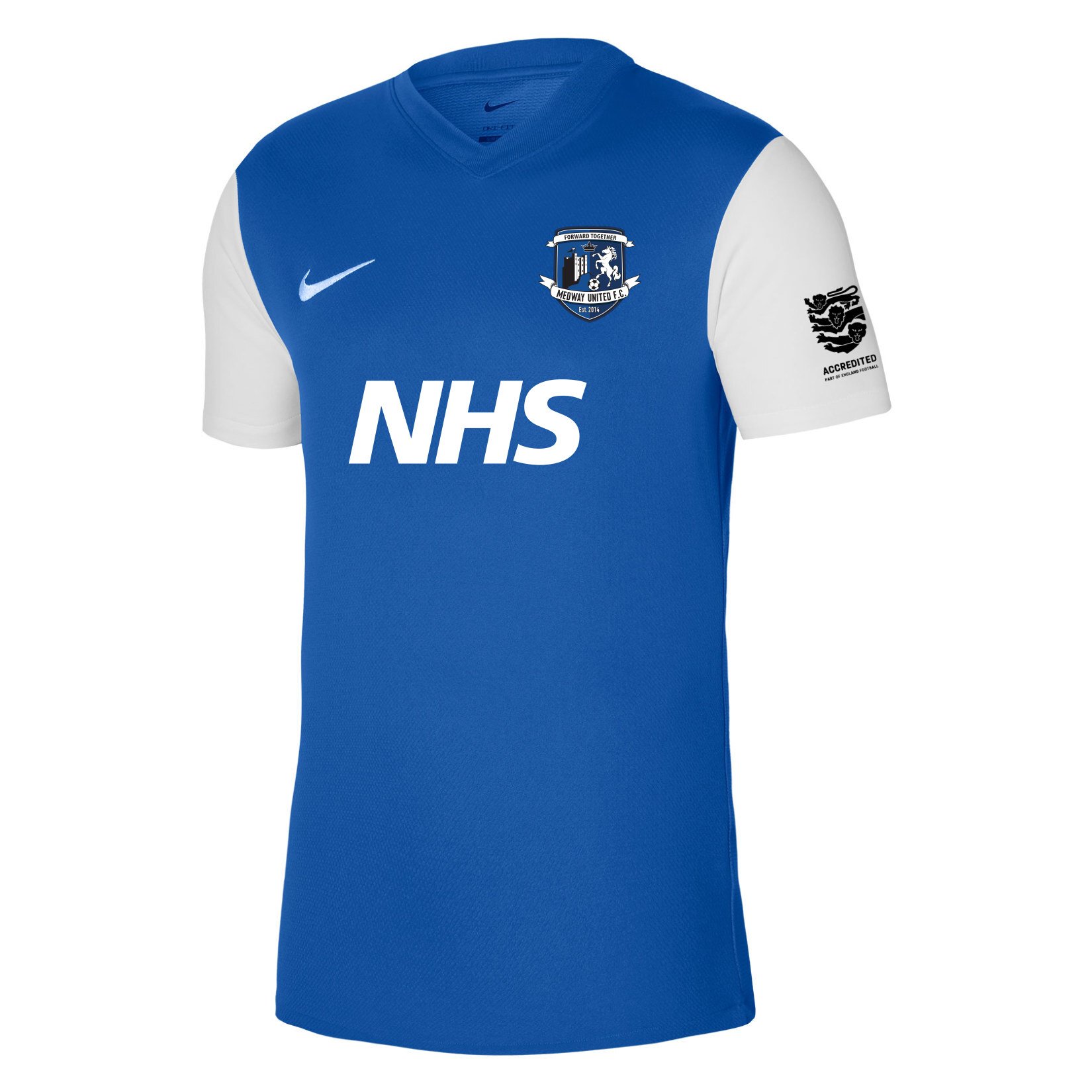 Nike Tiempo Premier 2 Short Sleeve Jersey - Royal Blue/White/White
