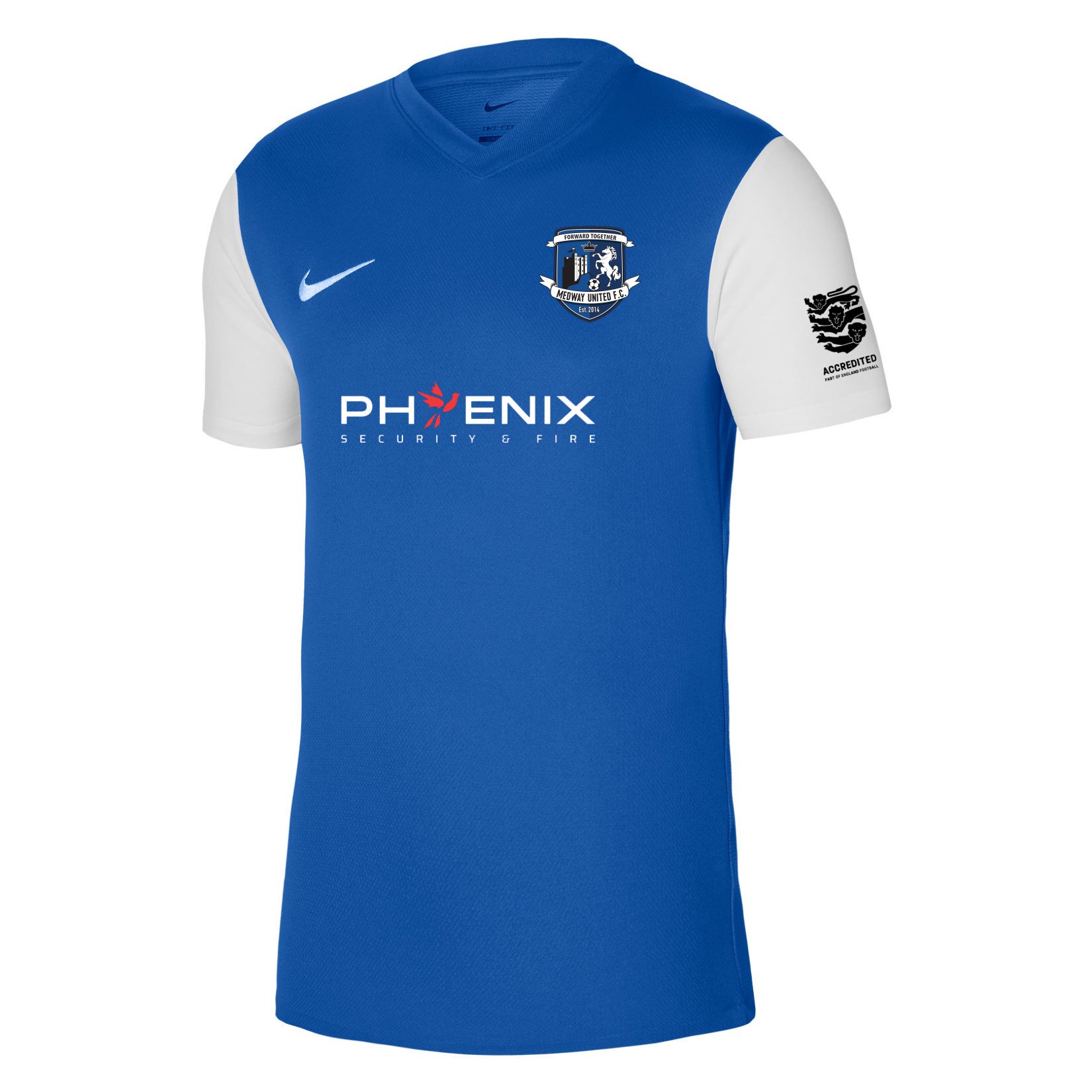 Nike Tiempo Premier 2 Short Sleeve Jersey - Royal Blue/White/White