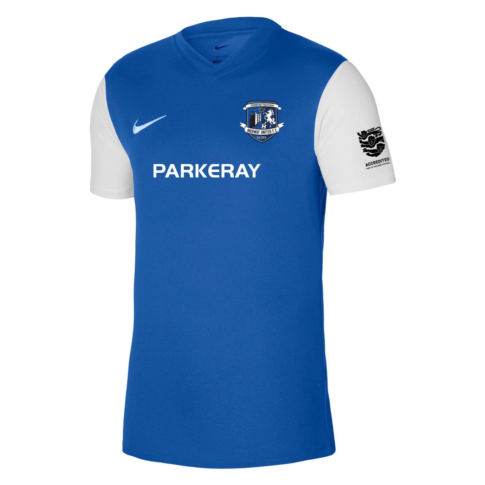 Nike Tiempo Premier 2 Short Sleeve Jersey - Royal Blue/White/White
