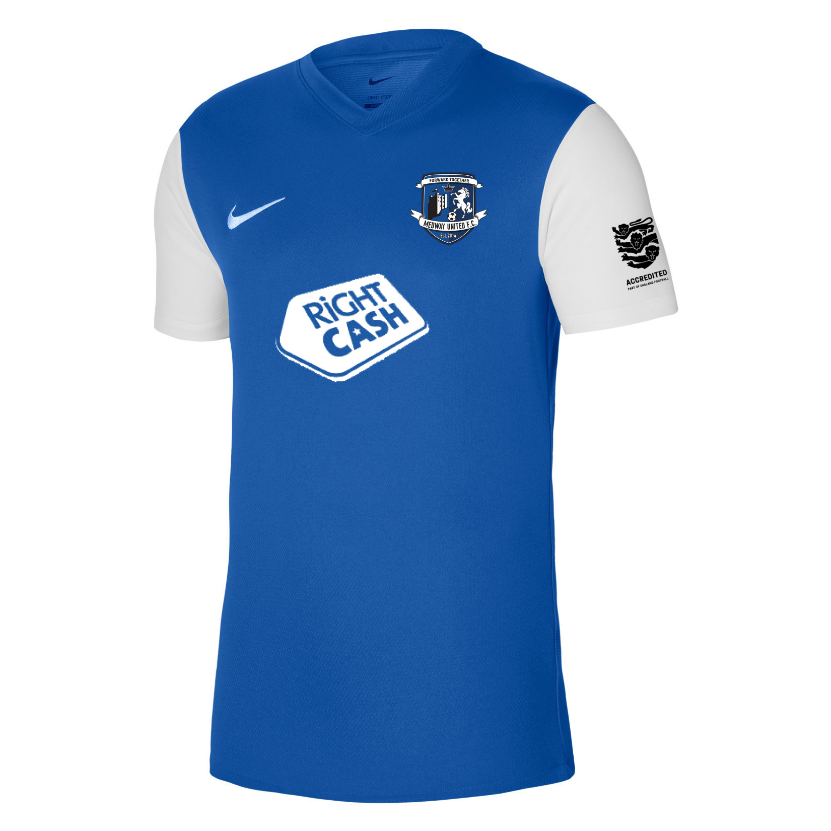 Nike Tiempo Premier 2 Short Sleeve Jersey - Royal Blue/White/White