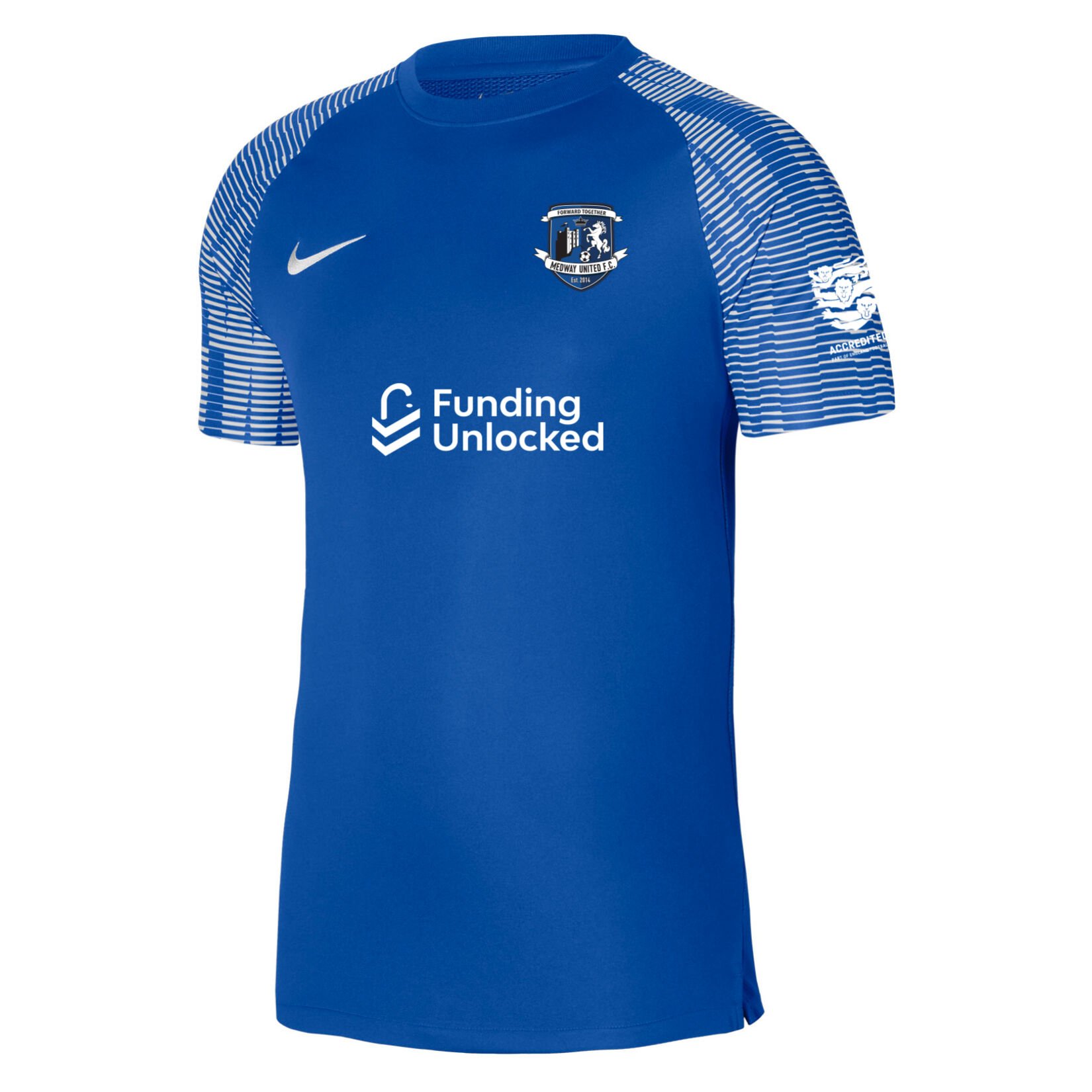 Nike Academy Short Sleeve Jersey - Royal Blue/White/White