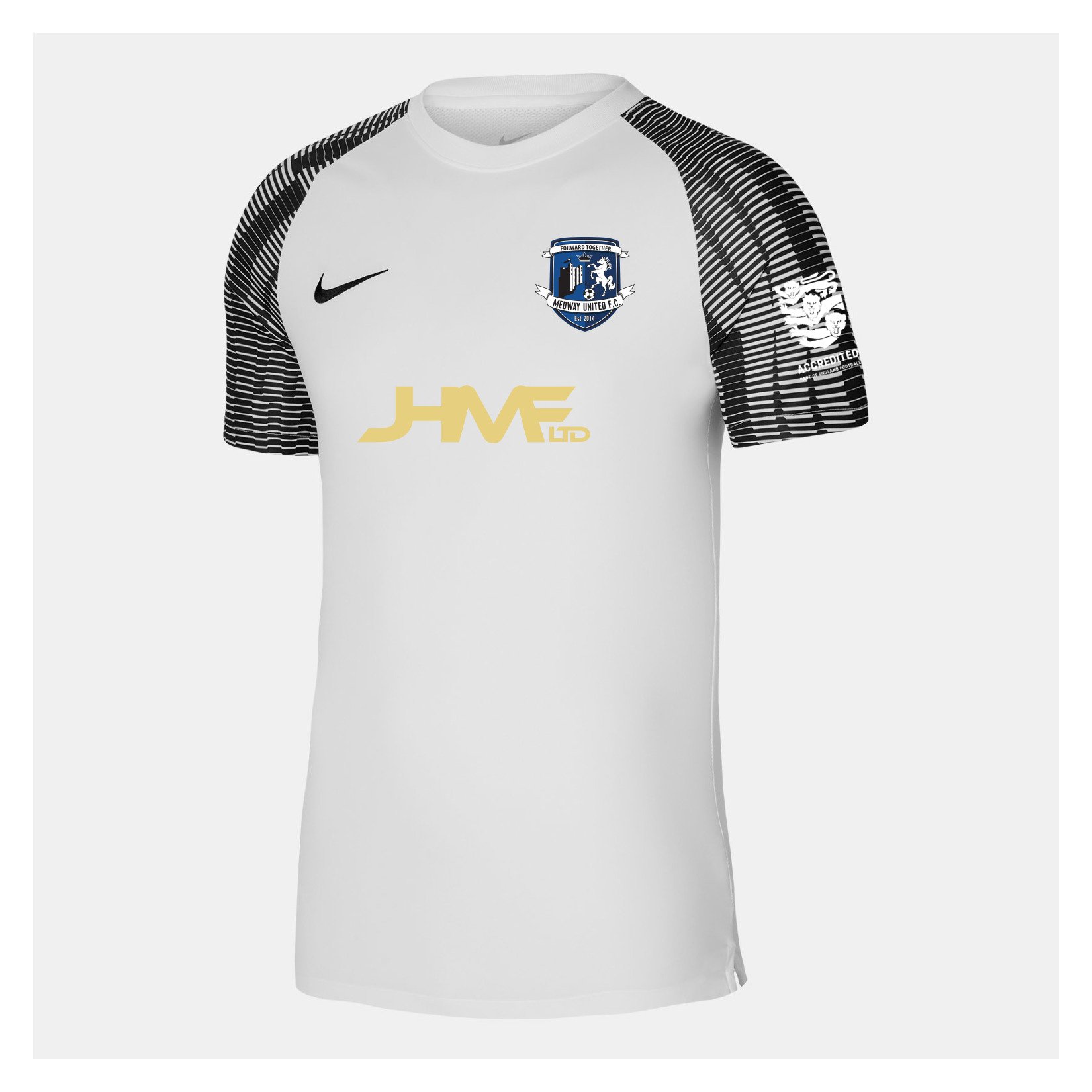 Nike Academy Short Sleeve Jersey - White/Black/Black