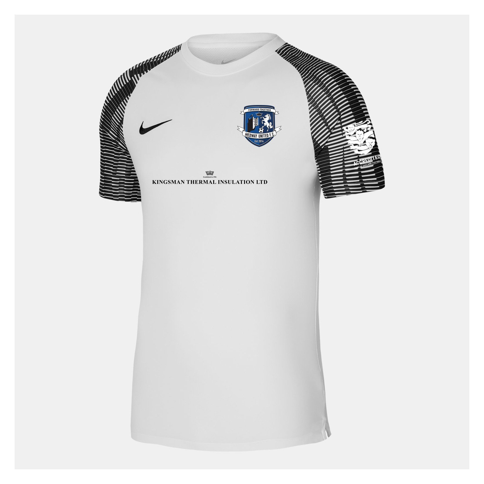 Nike Academy Short Sleeve Jersey - White/Black/Black