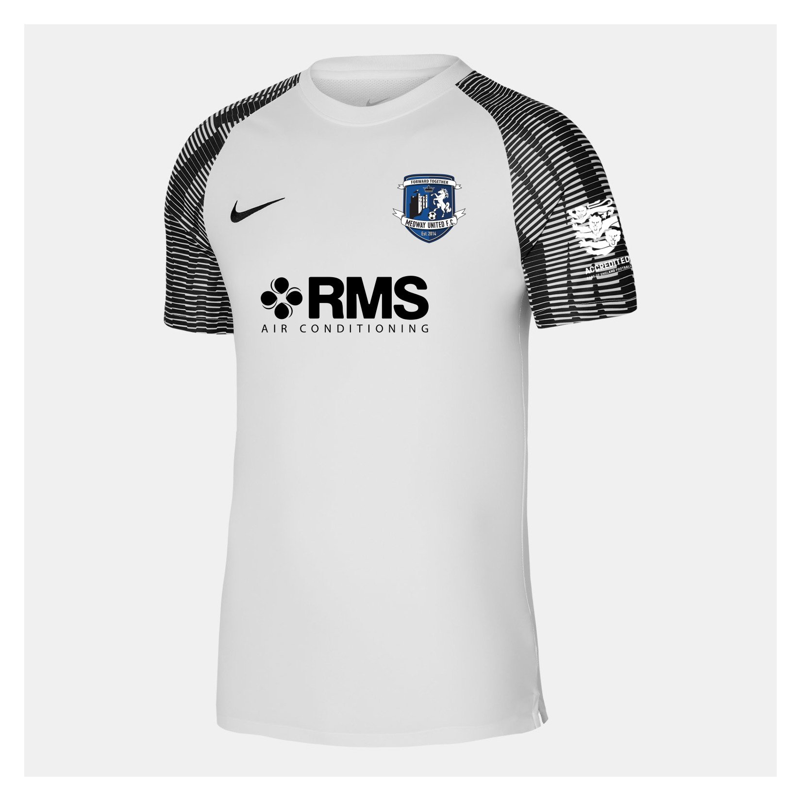 Nike Academy Short Sleeve Jersey - White/Black/Black