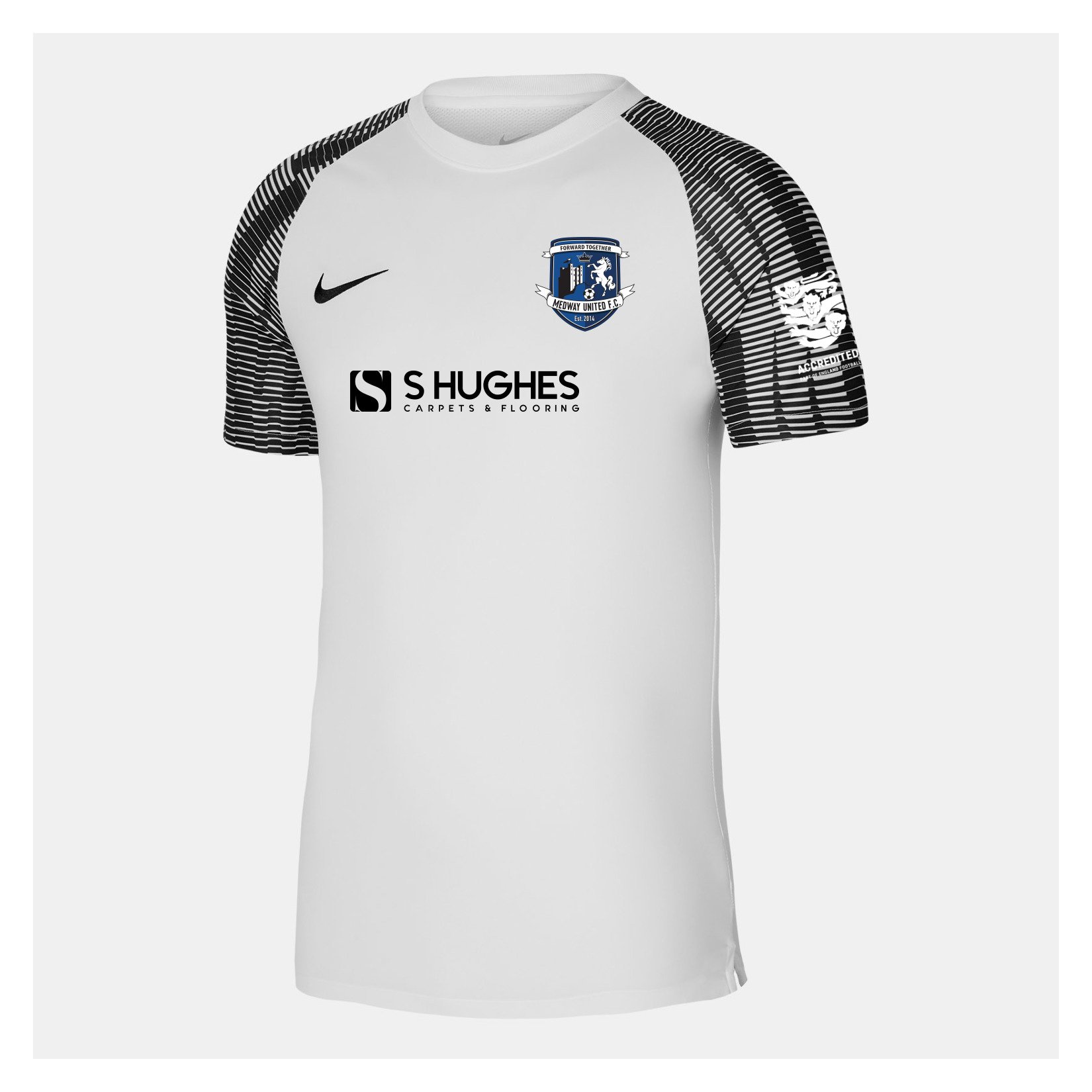 Nike Academy Short Sleeve Jersey - White/Black/Black