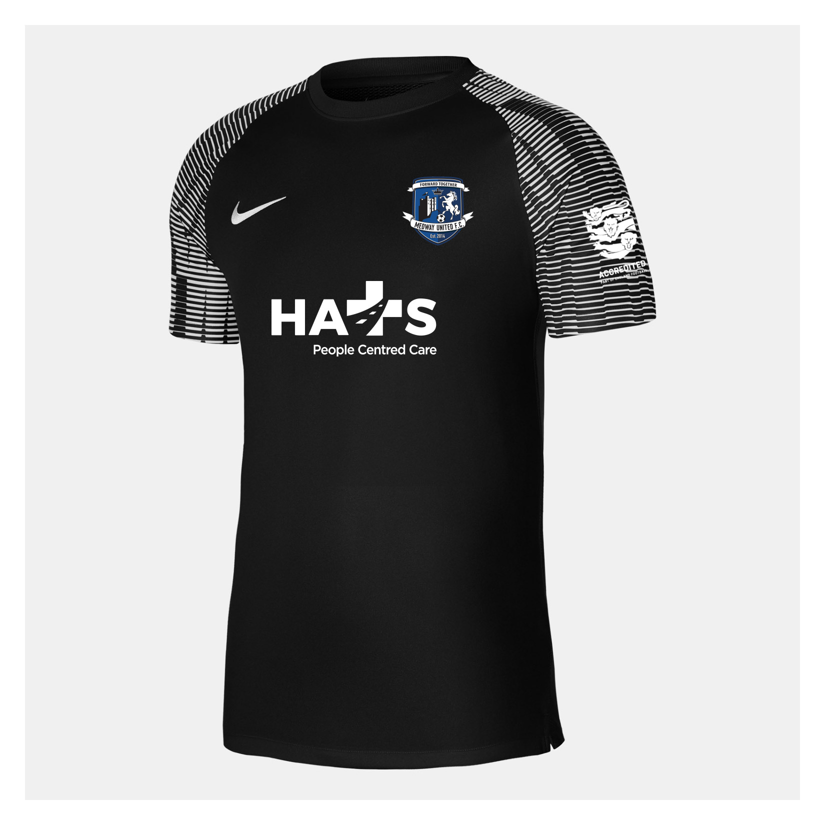 Nike Academy Short Sleeve Jersey - Black/White/White