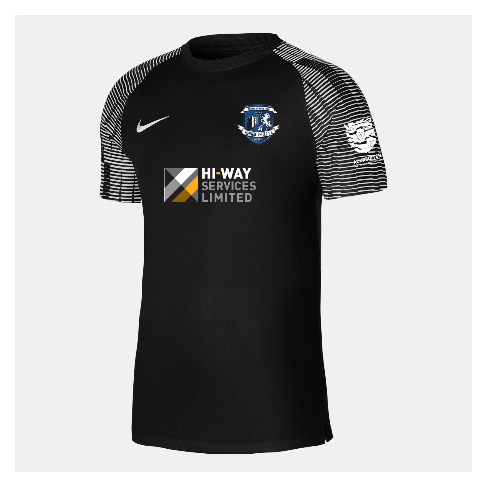 Nike Academy Short Sleeve Jersey - Black/White/White