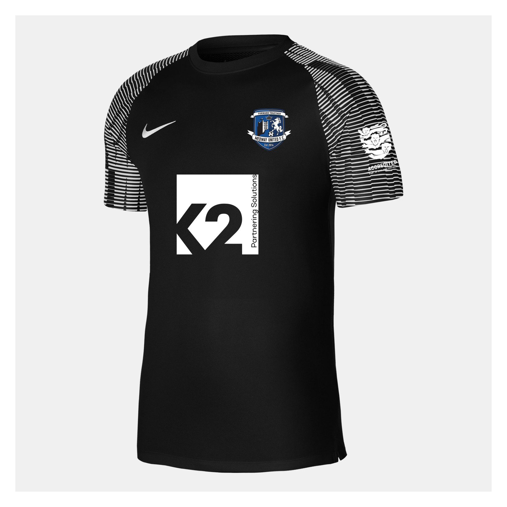 Nike Academy Short Sleeve Jersey - Black/White/White