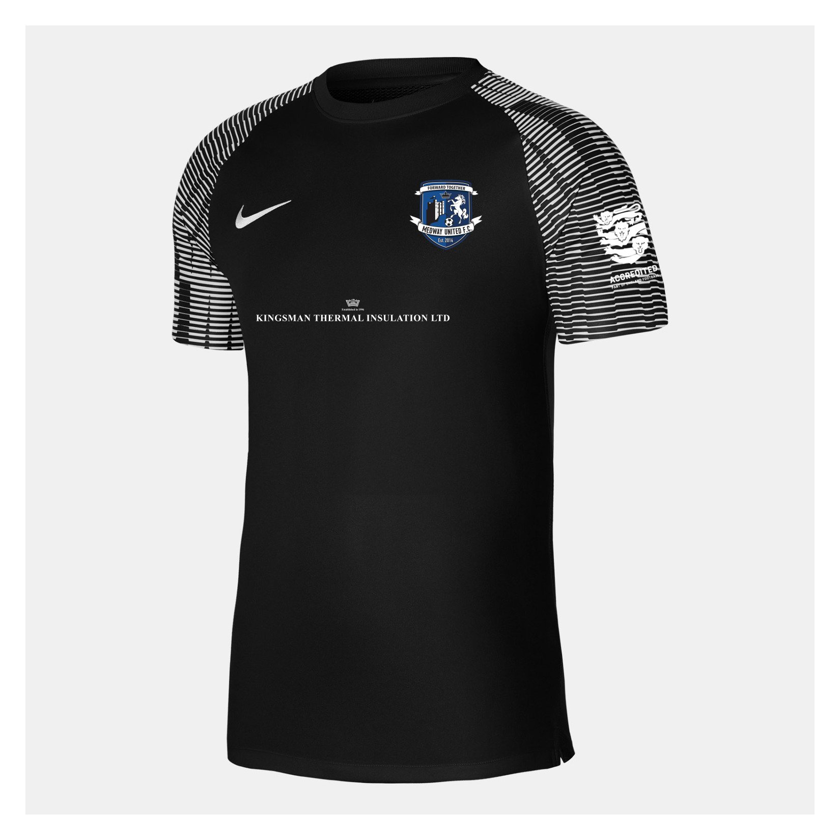 Nike Academy Short Sleeve Jersey - Black/White/White