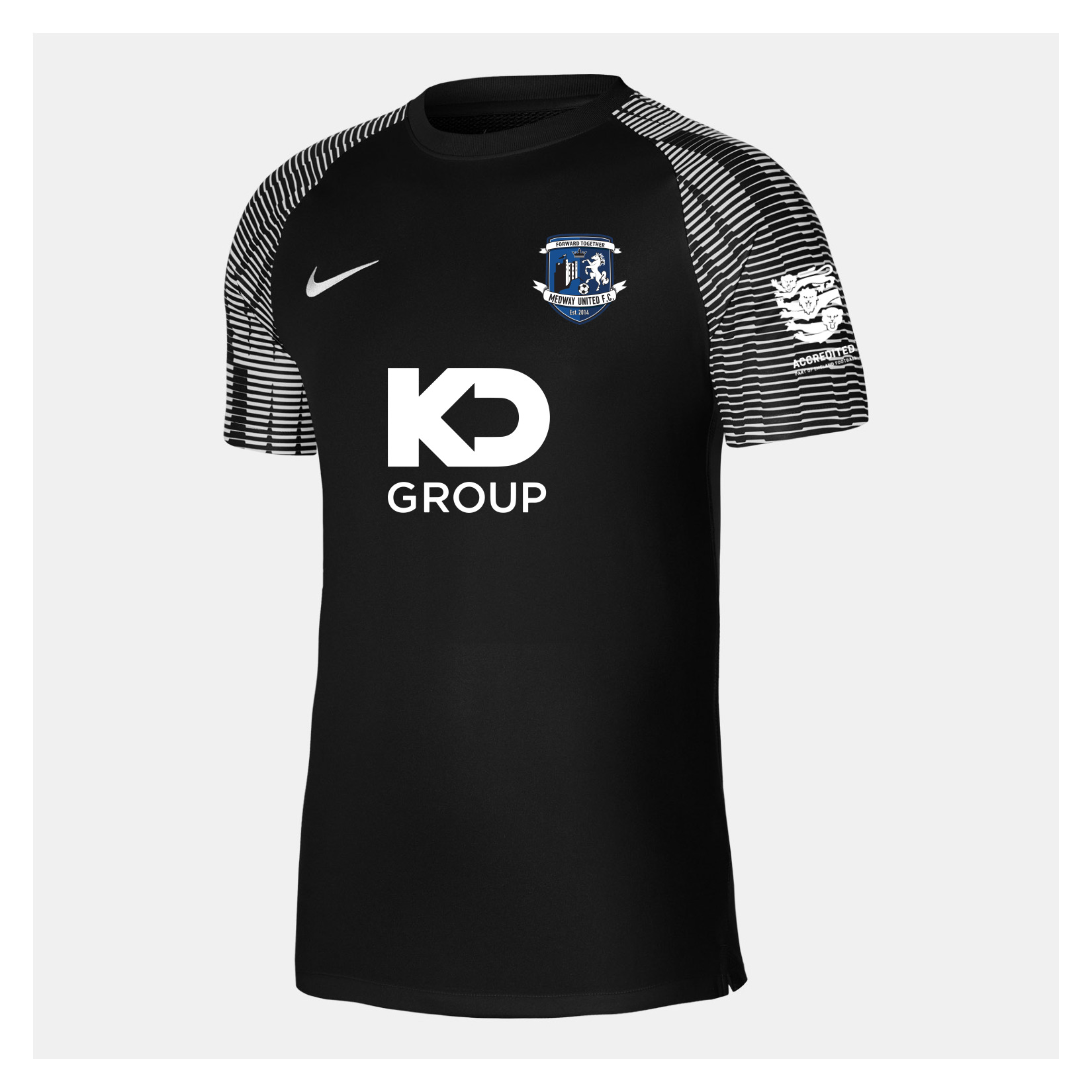 Nike Academy Short Sleeve Jersey - Black/White/White