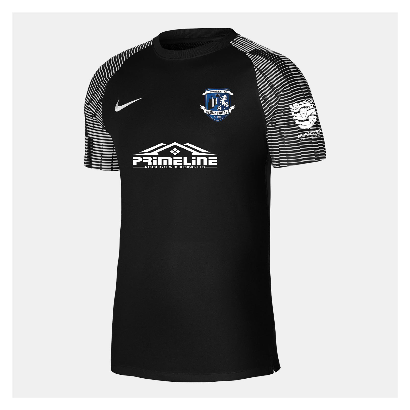 Nike Academy Short Sleeve Jersey - Black/White/White