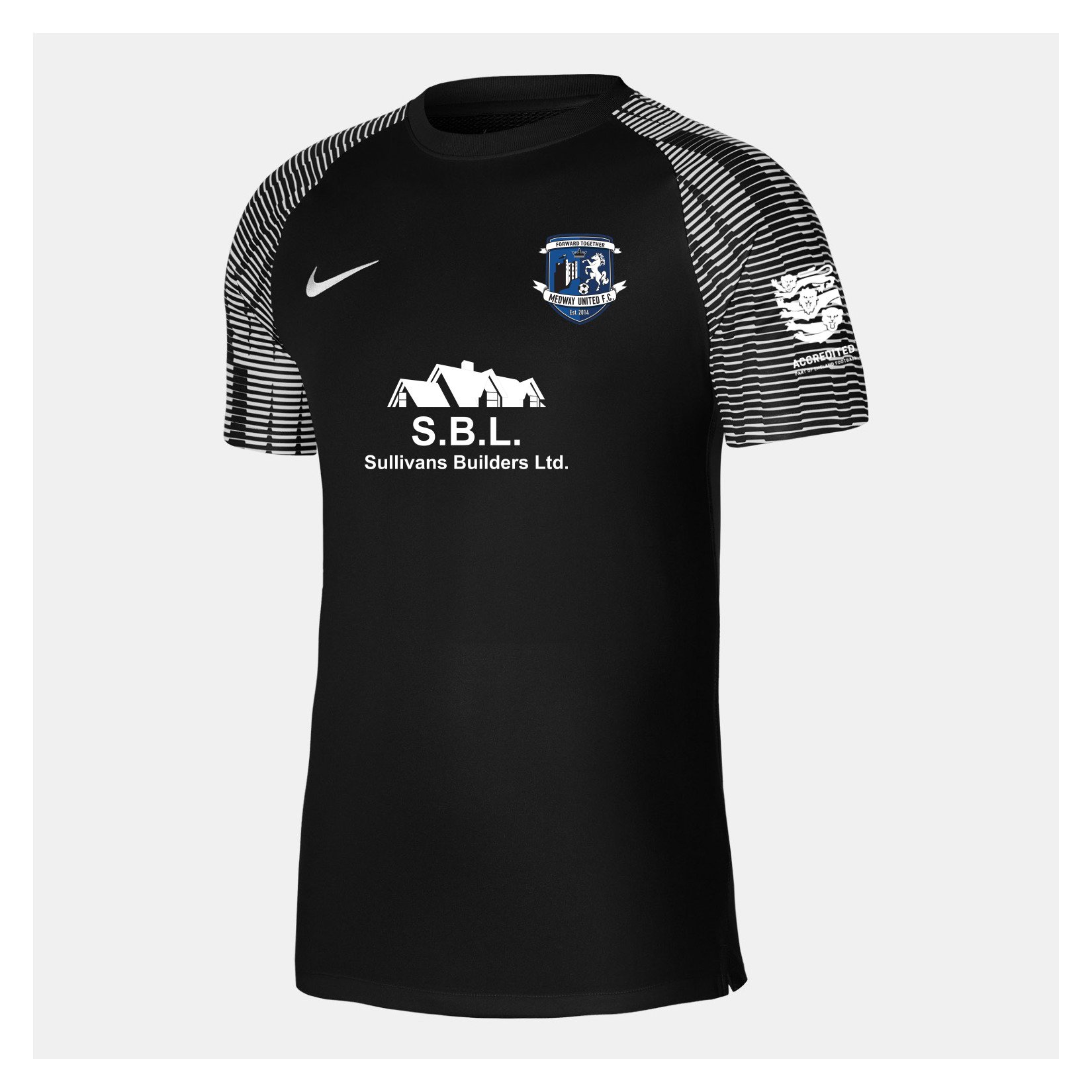Nike Academy Short Sleeve Jersey - Black/White/White