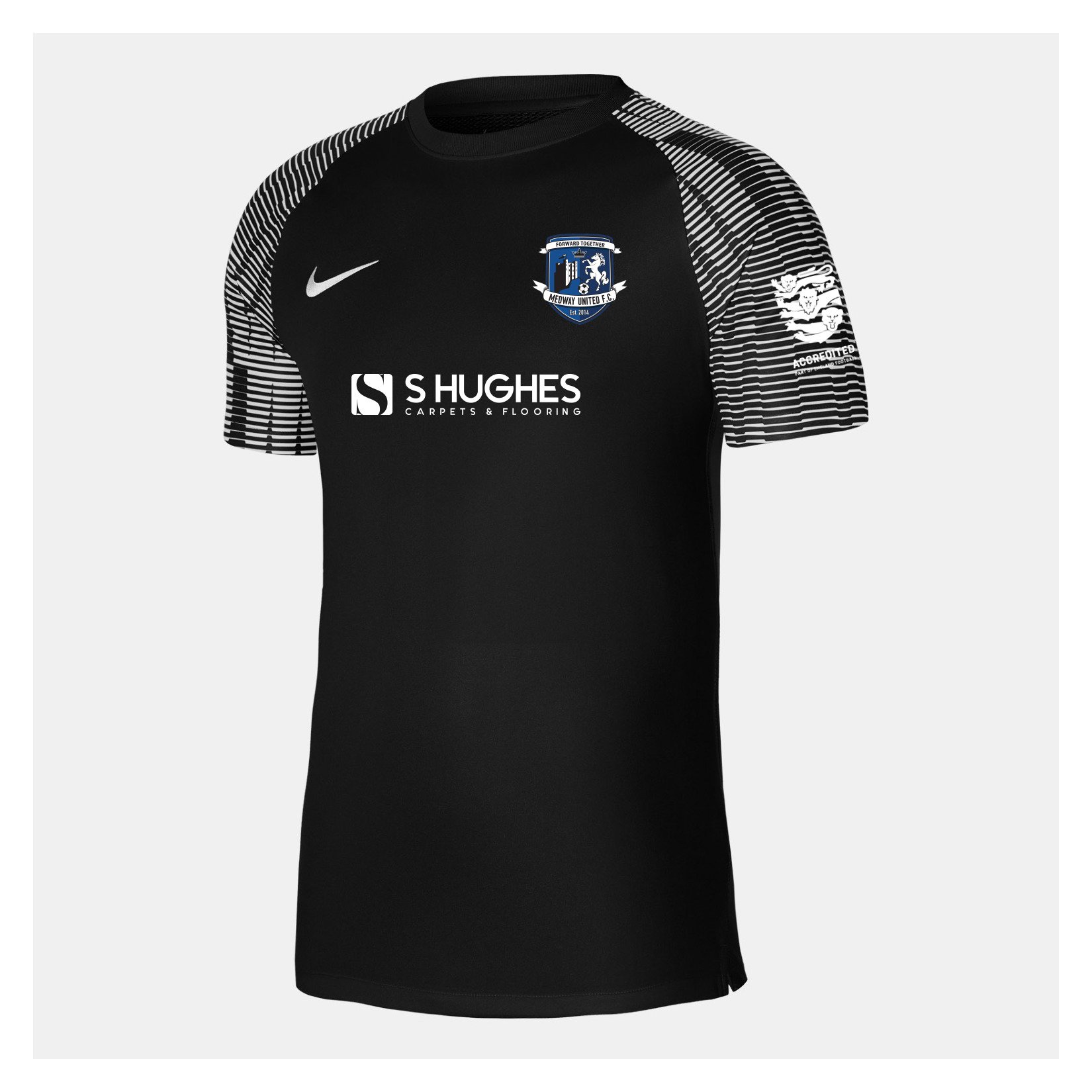 Nike Academy Short Sleeve Jersey - Black/White/White