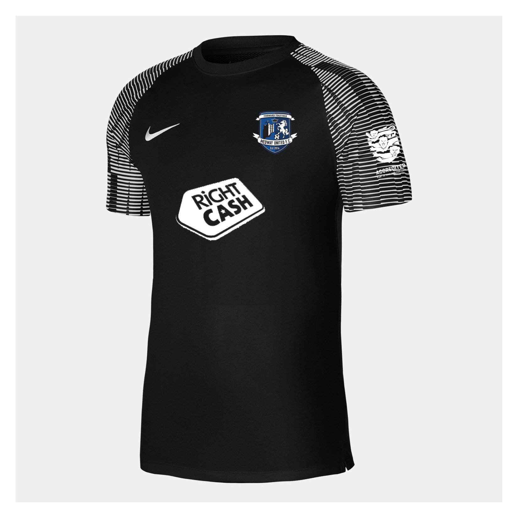Nike Academy Short Sleeve Jersey - Black/White/White