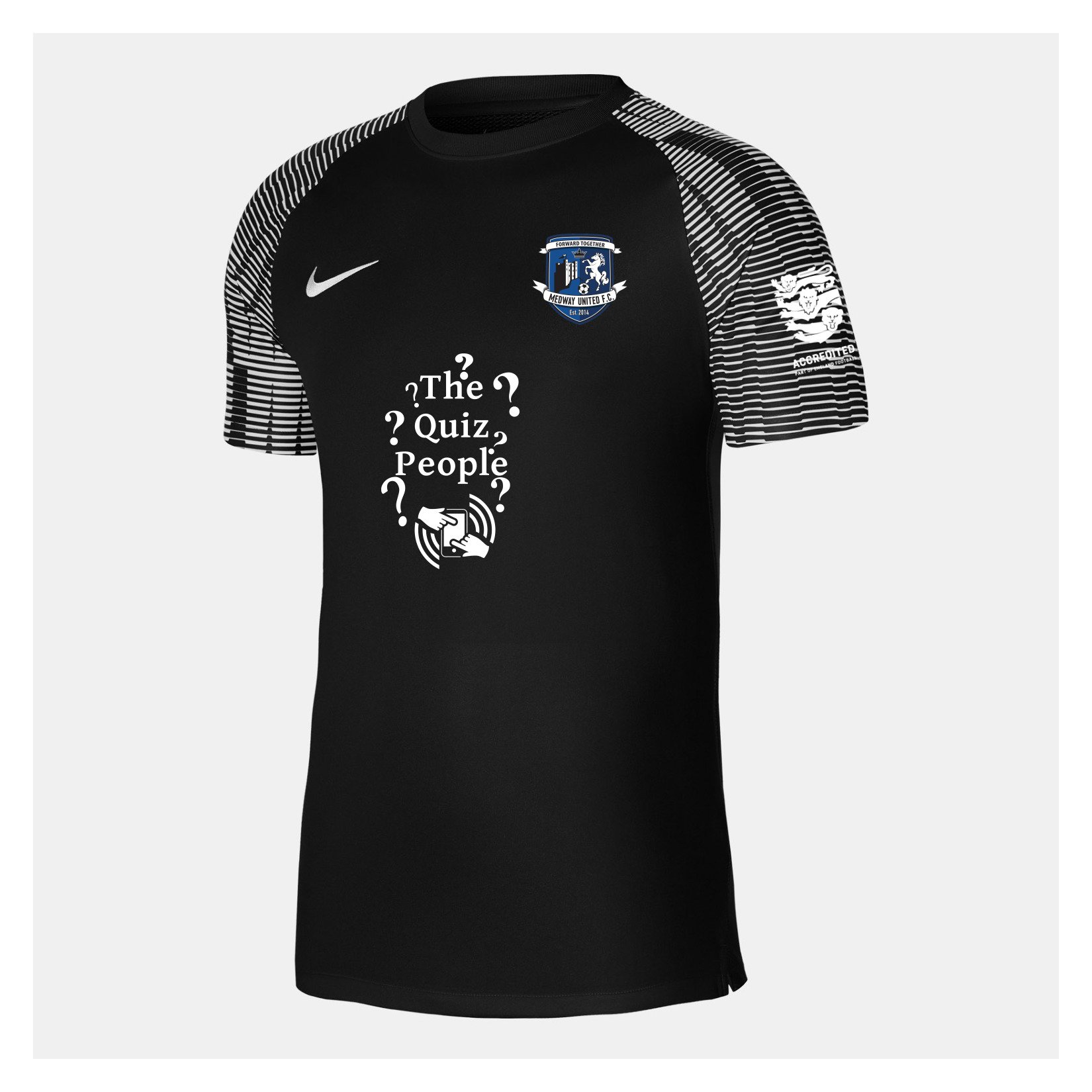 Nike Academy Short Sleeve Jersey - Black/White/White