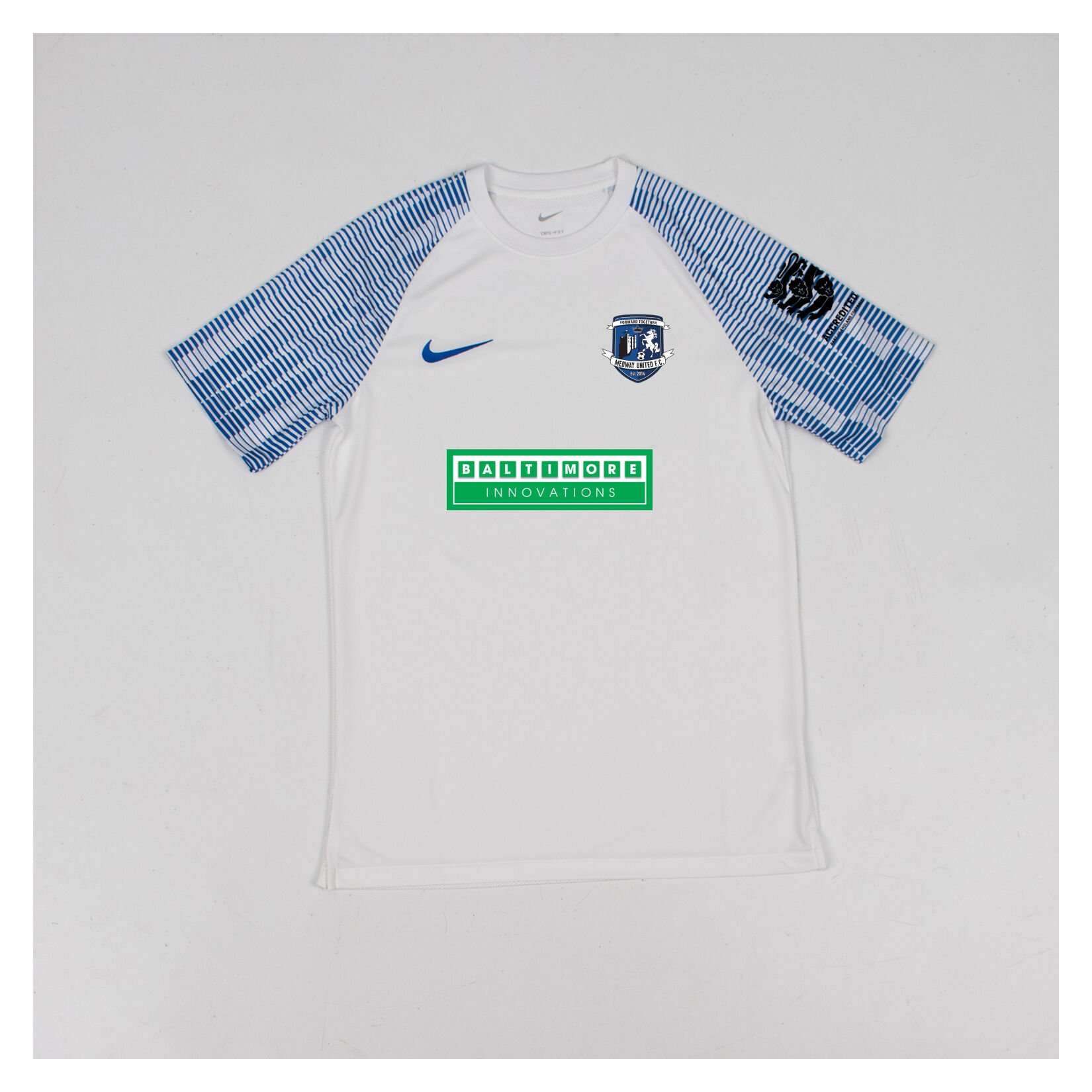 Nike Academy Short Sleeve Jersey - White/Royal Blue/Royal Blue