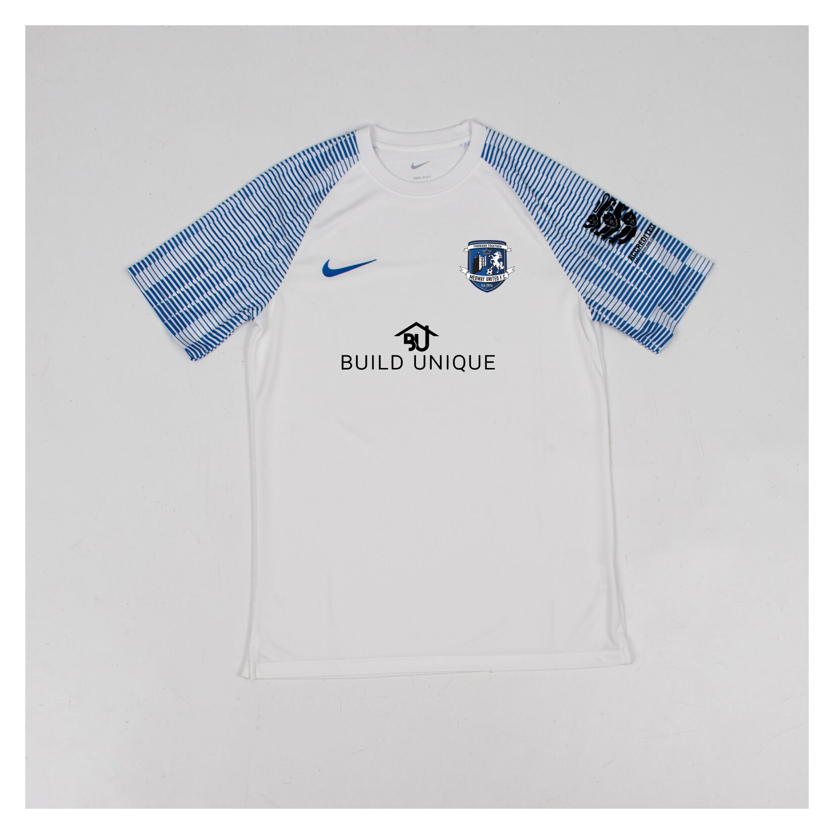 Nike Academy Short Sleeve Jersey - White/Royal Blue/Royal Blue