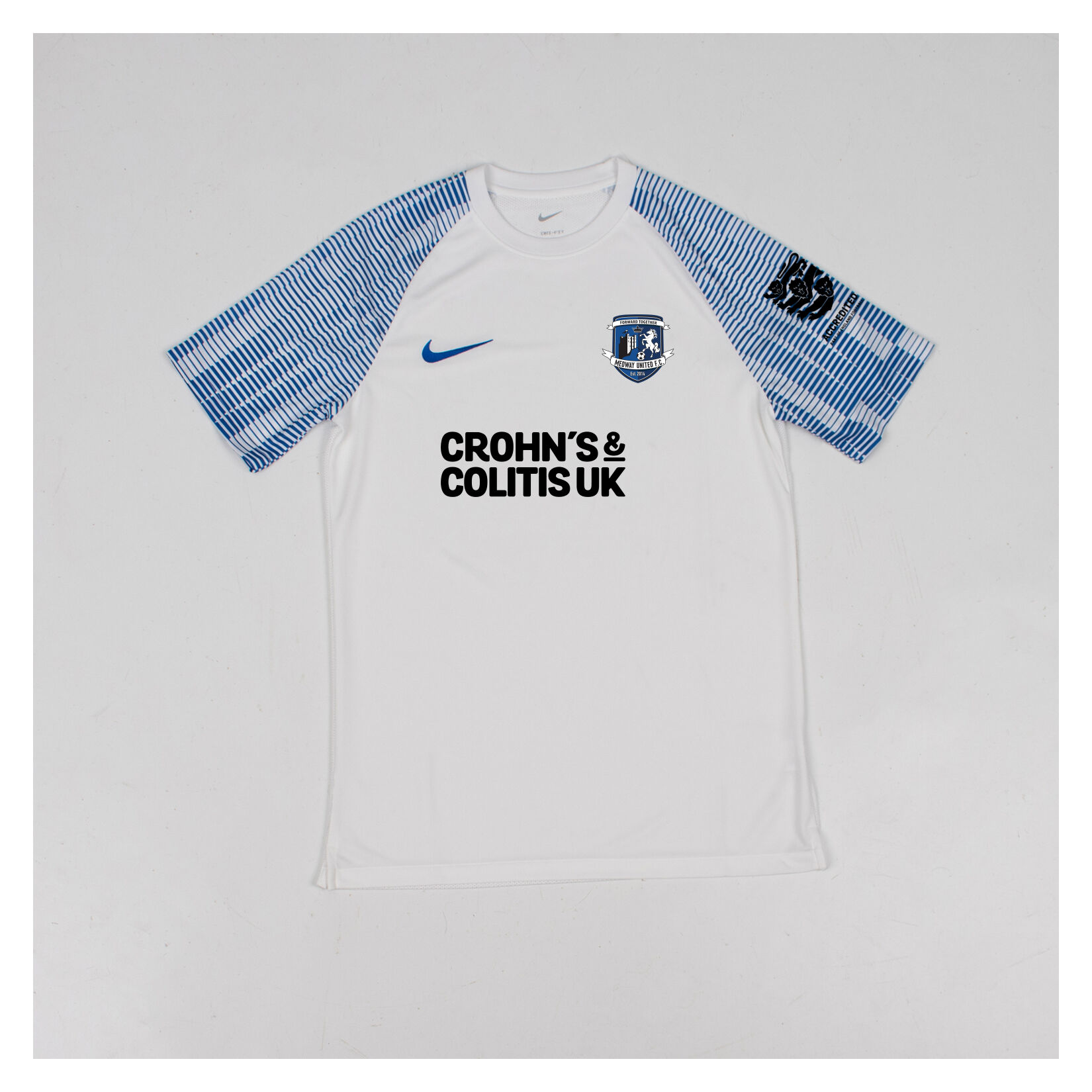 Nike Academy Short Sleeve Jersey - White/Royal Blue/Royal Blue