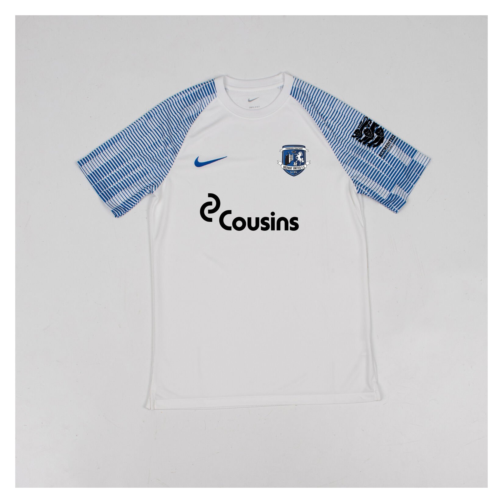 Nike Academy Short Sleeve Jersey - White/Royal Blue/Royal Blue