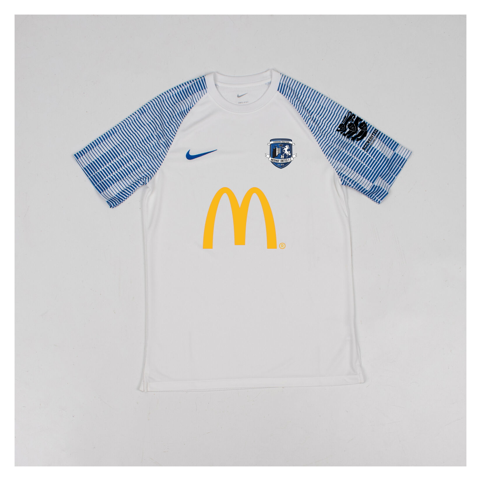 Nike Academy Short Sleeve Jersey - White/Royal Blue/Royal Blue