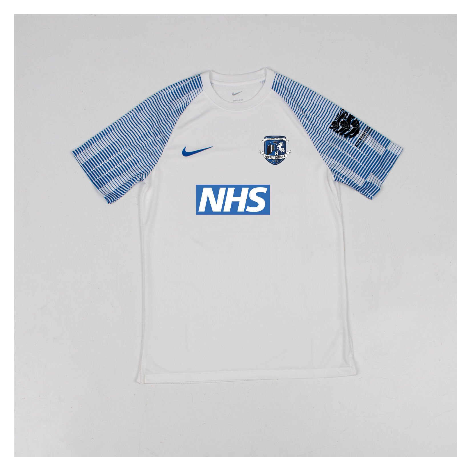 Nike Academy Short Sleeve Jersey - White/Royal Blue/Royal Blue