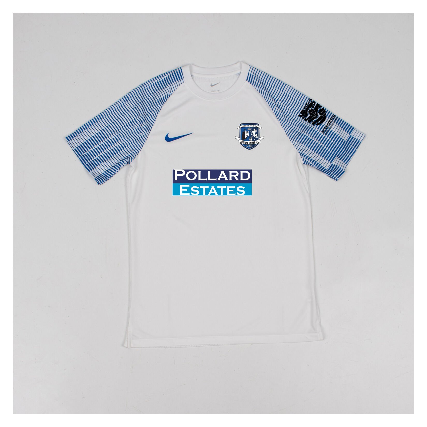 Nike Academy Short Sleeve Jersey - White/Royal Blue/Royal Blue