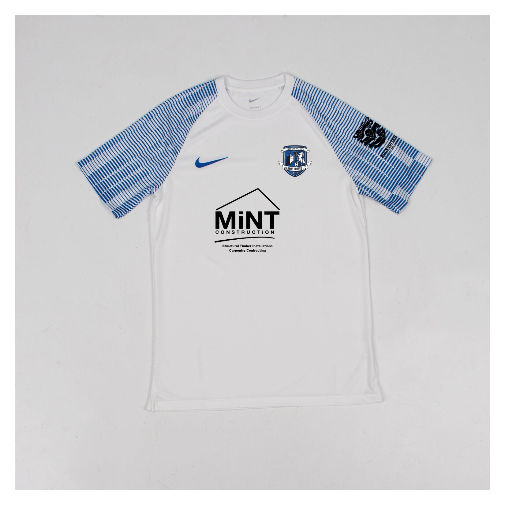 Nike Academy Short Sleeve Jersey - White/Royal Blue/Royal Blue