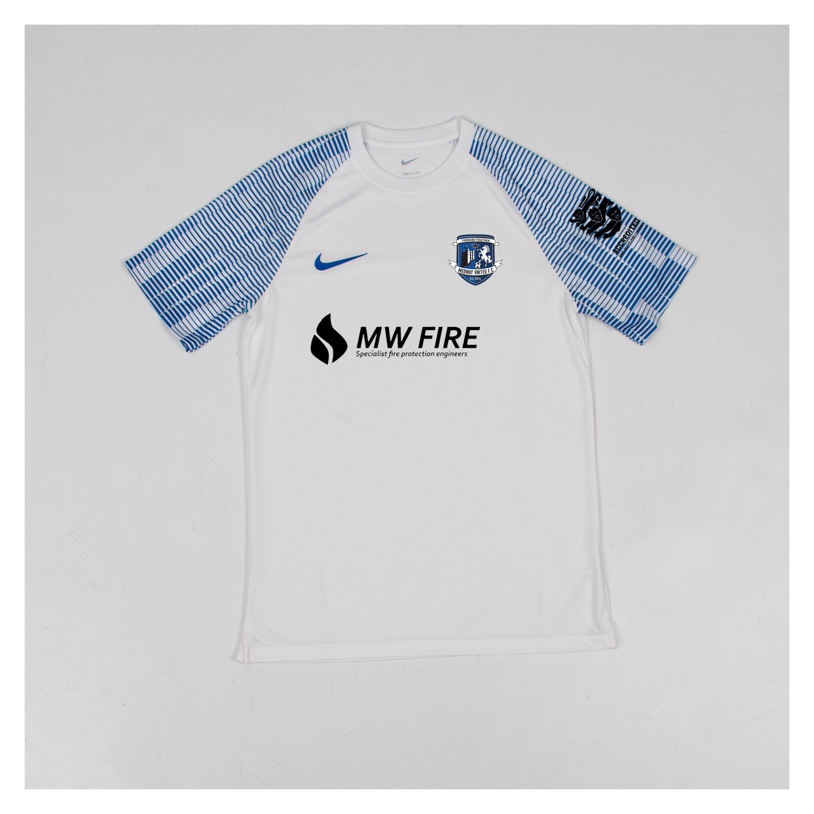 Nike Academy Short Sleeve Jersey - White/Royal Blue/Royal Blue