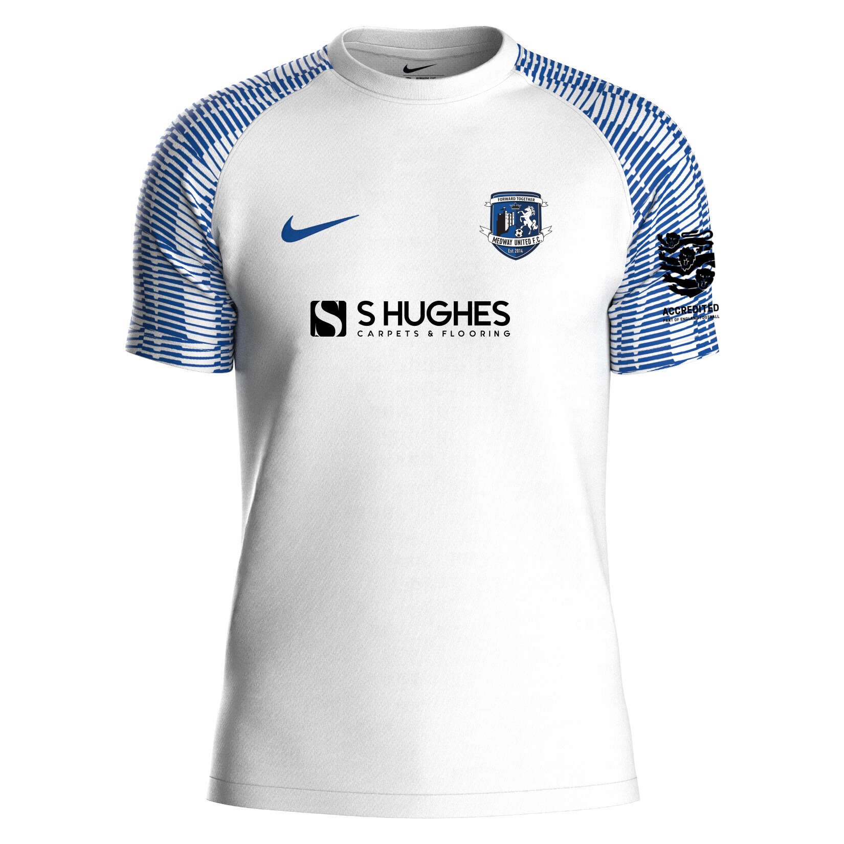 Nike Academy Short Sleeve Jersey - White/Royal Blue/Royal Blue