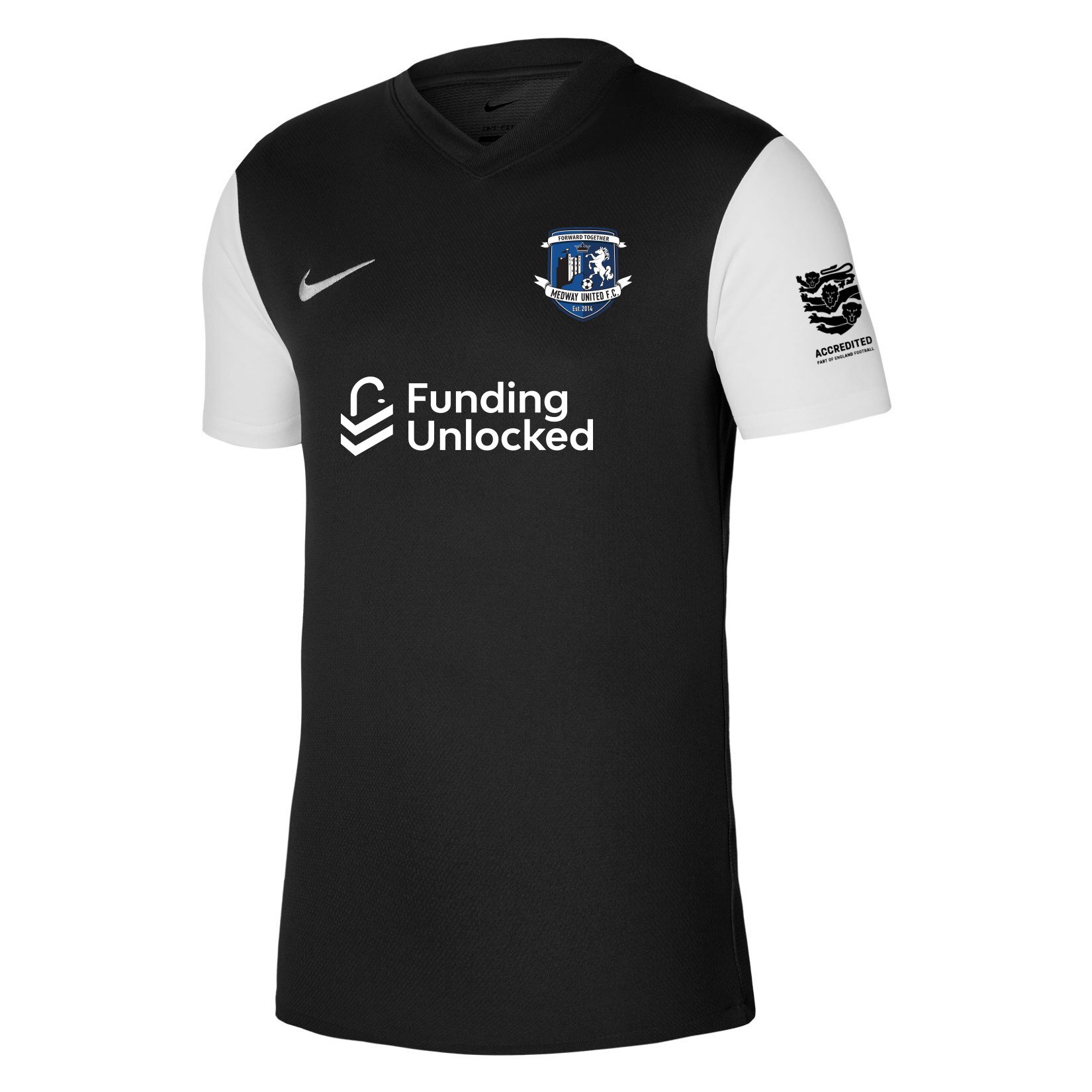 Nike Tiempo Premier 2 Short Sleeve Jersey - Black/White/White