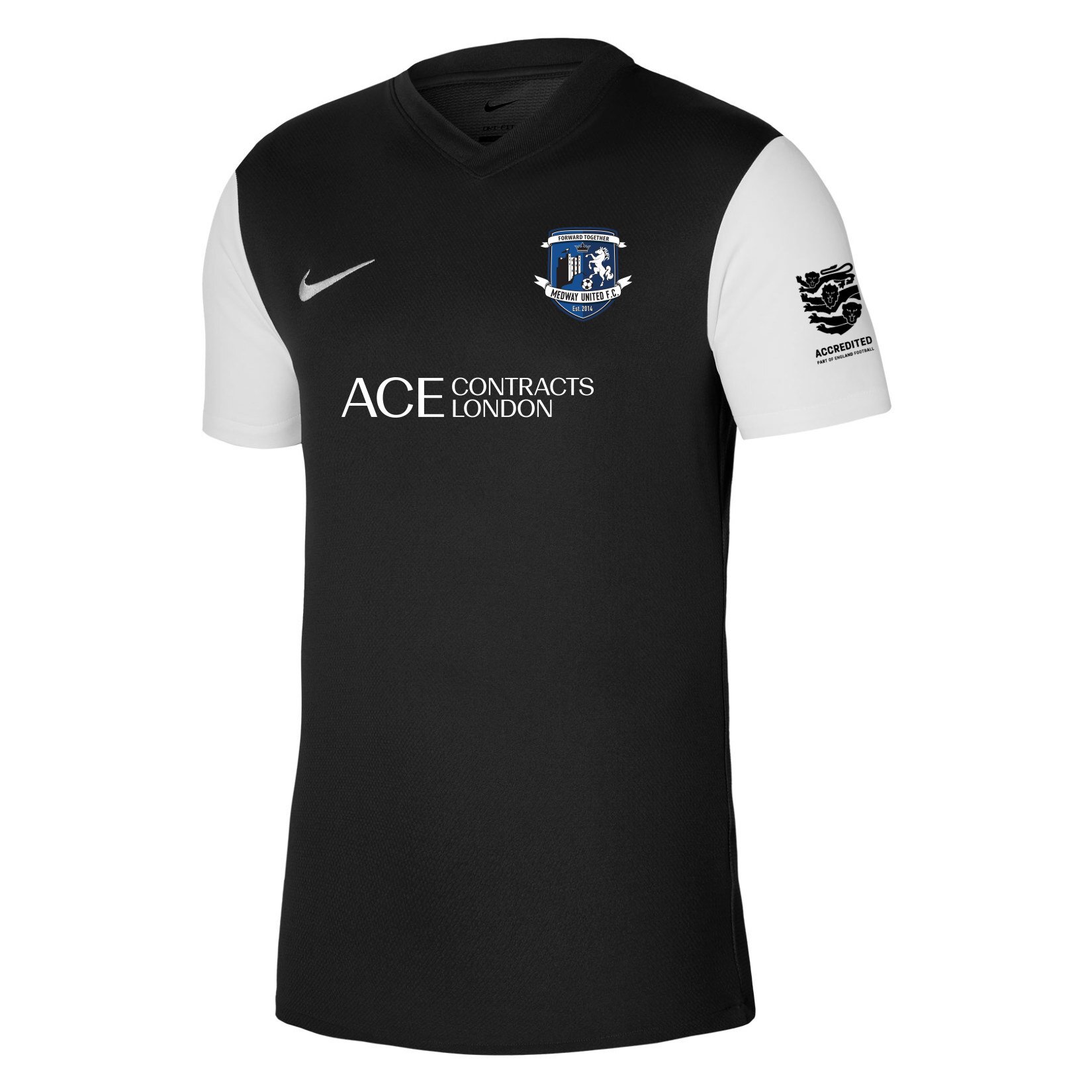 Nike Tiempo Premier 2 Short Sleeve Jersey - Black/White/White