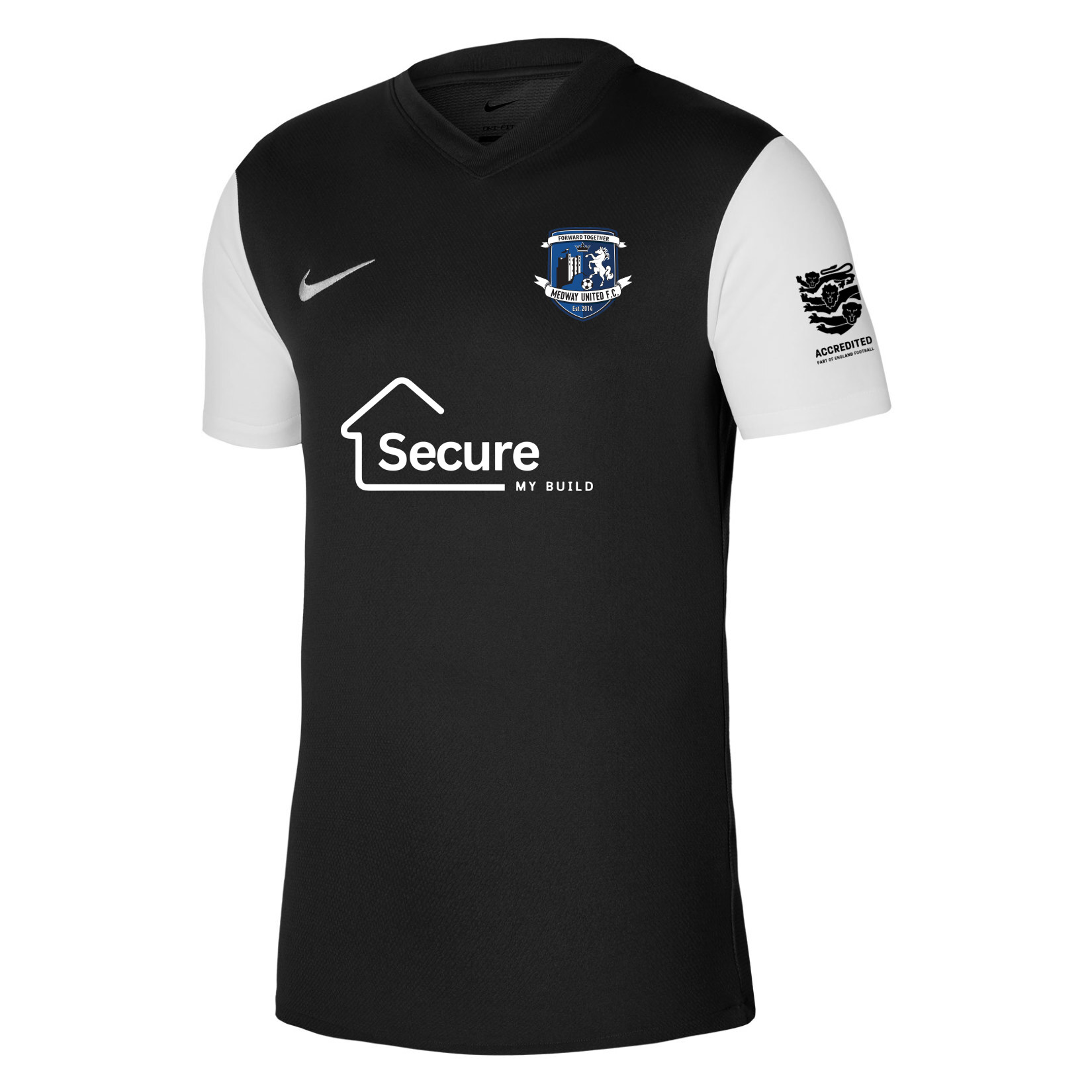 Nike Tiempo Premier 2 Short Sleeve Jersey - Black/White/White