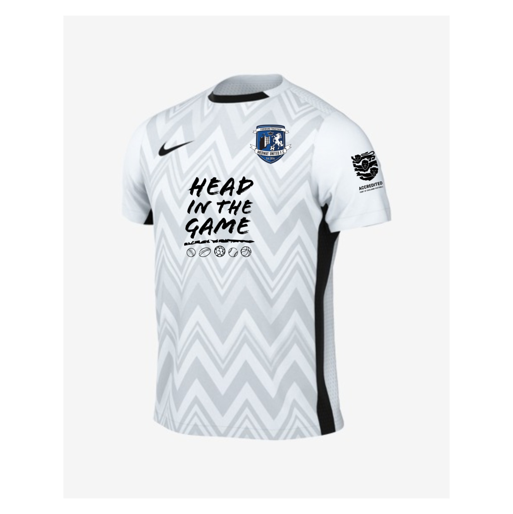 Nike Dri-FIT Challenge V Jersey - White/Black