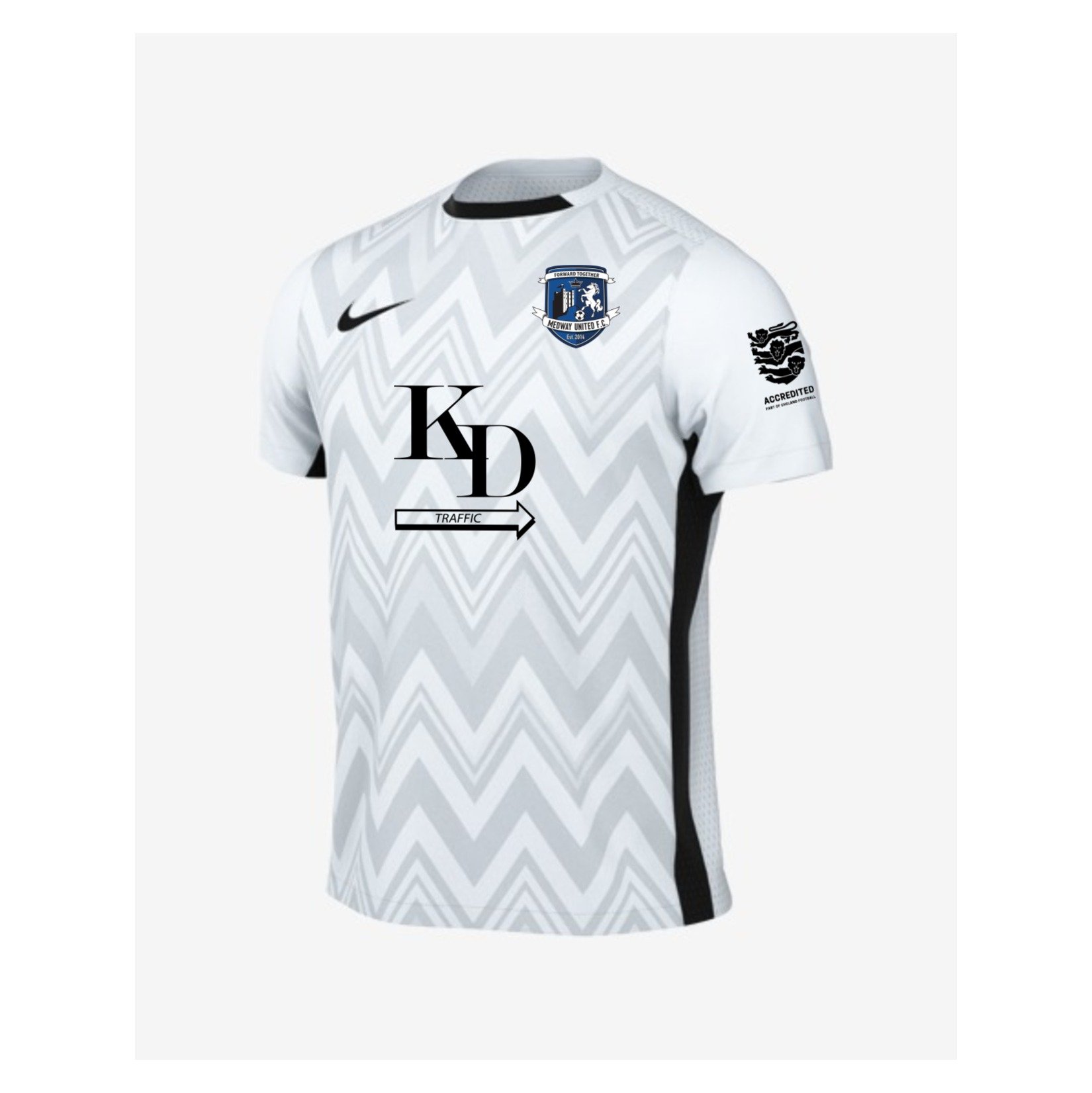 Nike Dri-FIT Challenge V Jersey - White/Black