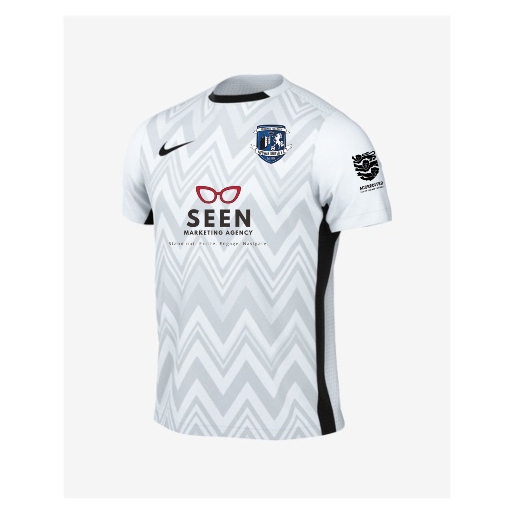 Nike Dri-FIT Challenge V Jersey - White/Black
