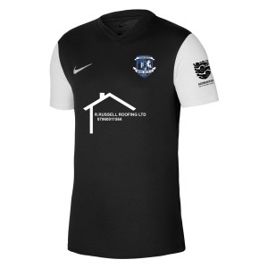 Nike Tiempo Premier 2 Short Sleeve Jersey - Black/White/White